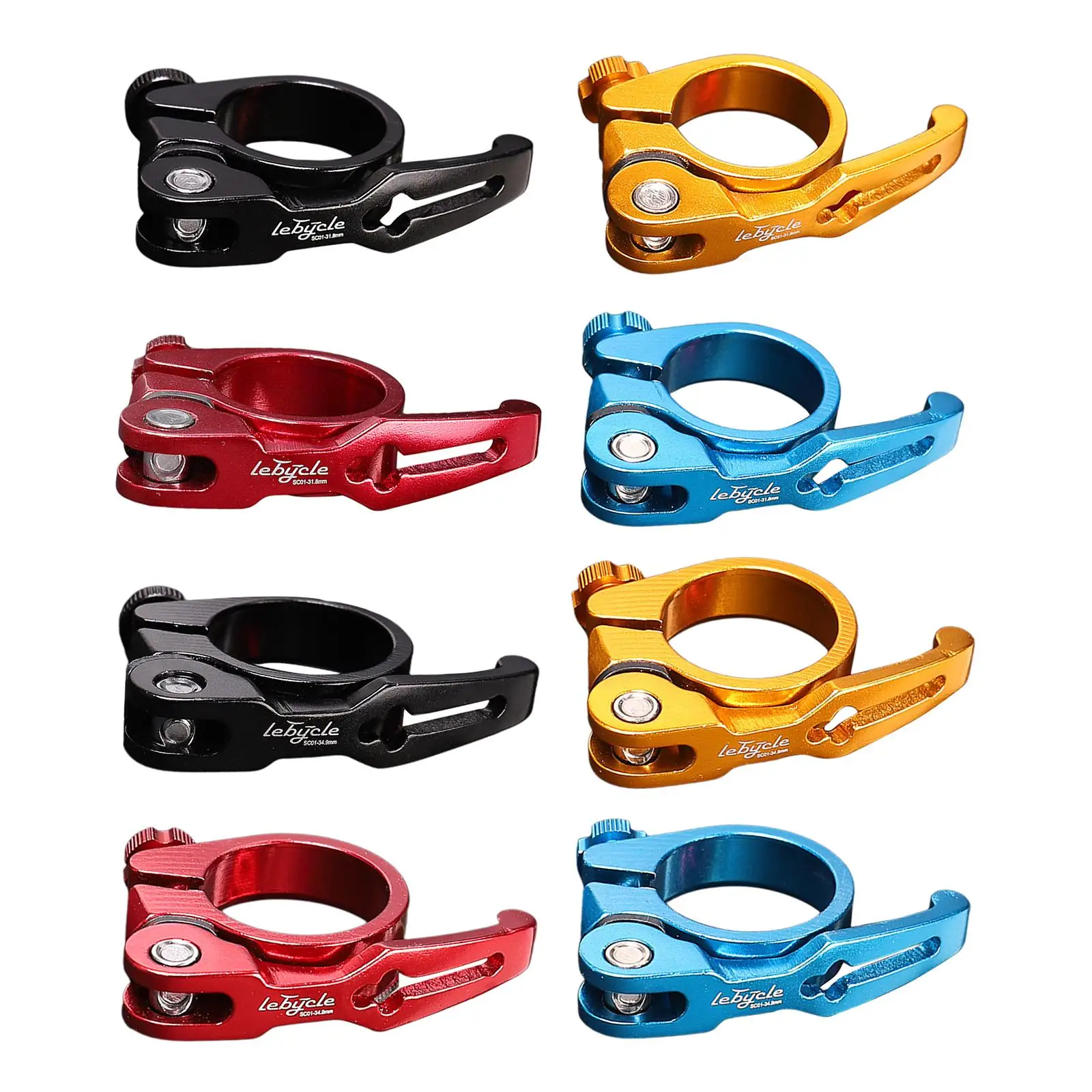 Bike Seatpost Clamp Quick Release MTB Road Bicycle Cycling Saddle Pole Seat Post Collar Clip 31.8mm OR 34.9mm Components