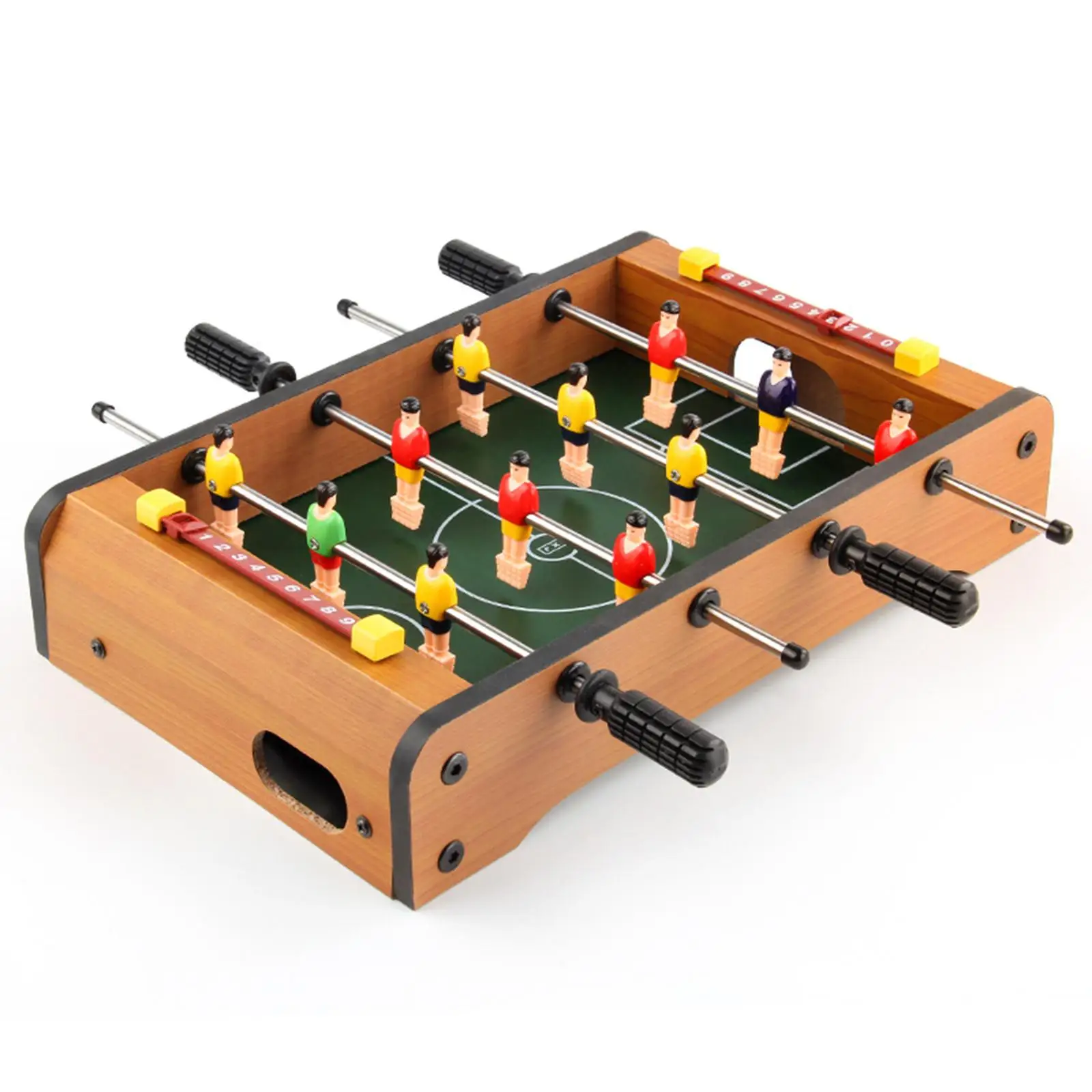 Table Top Foosball Table for Adults, Compact Mini Tabletop Soccer Game, Portable Recreational Hand Soccer for Game Room
