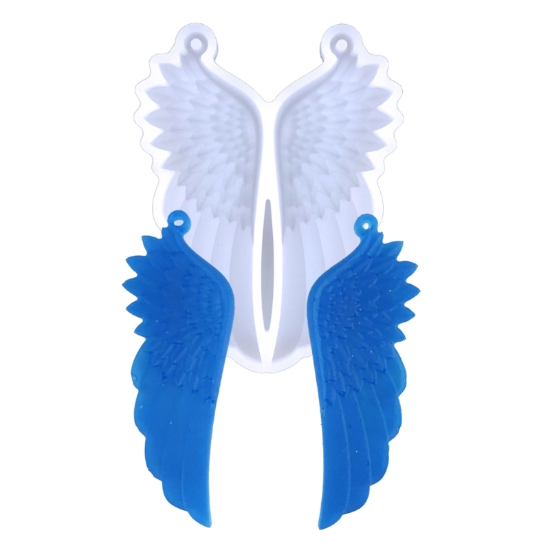 Earrings Mold Dangle Pendant Decorations Angel Wing Mirror Silicone Mold