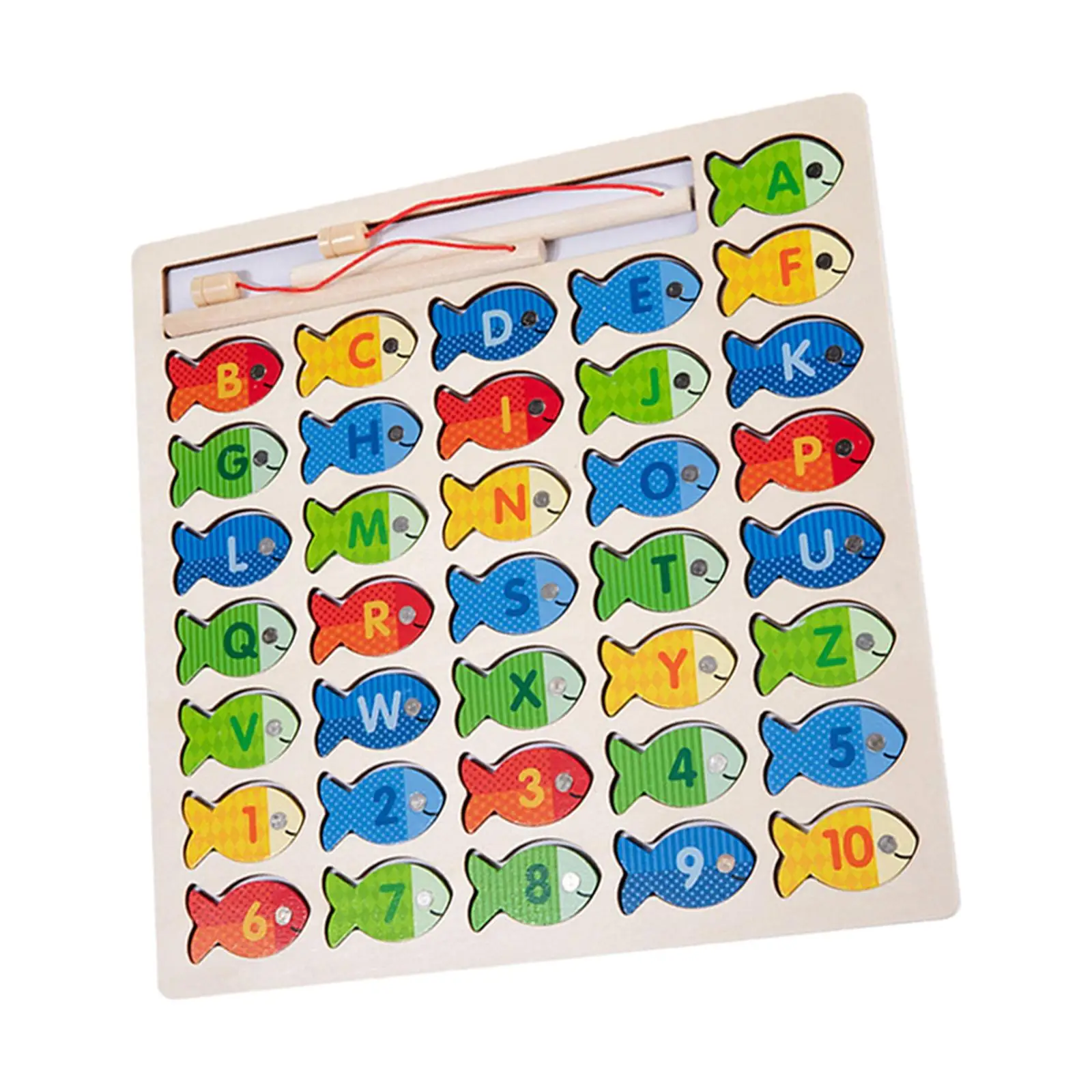 Fishing Game Toy Enlightenment Preschool Board Games Toys Early Educational Montessori for 3 4 5 Years Old Kids Boys Girls