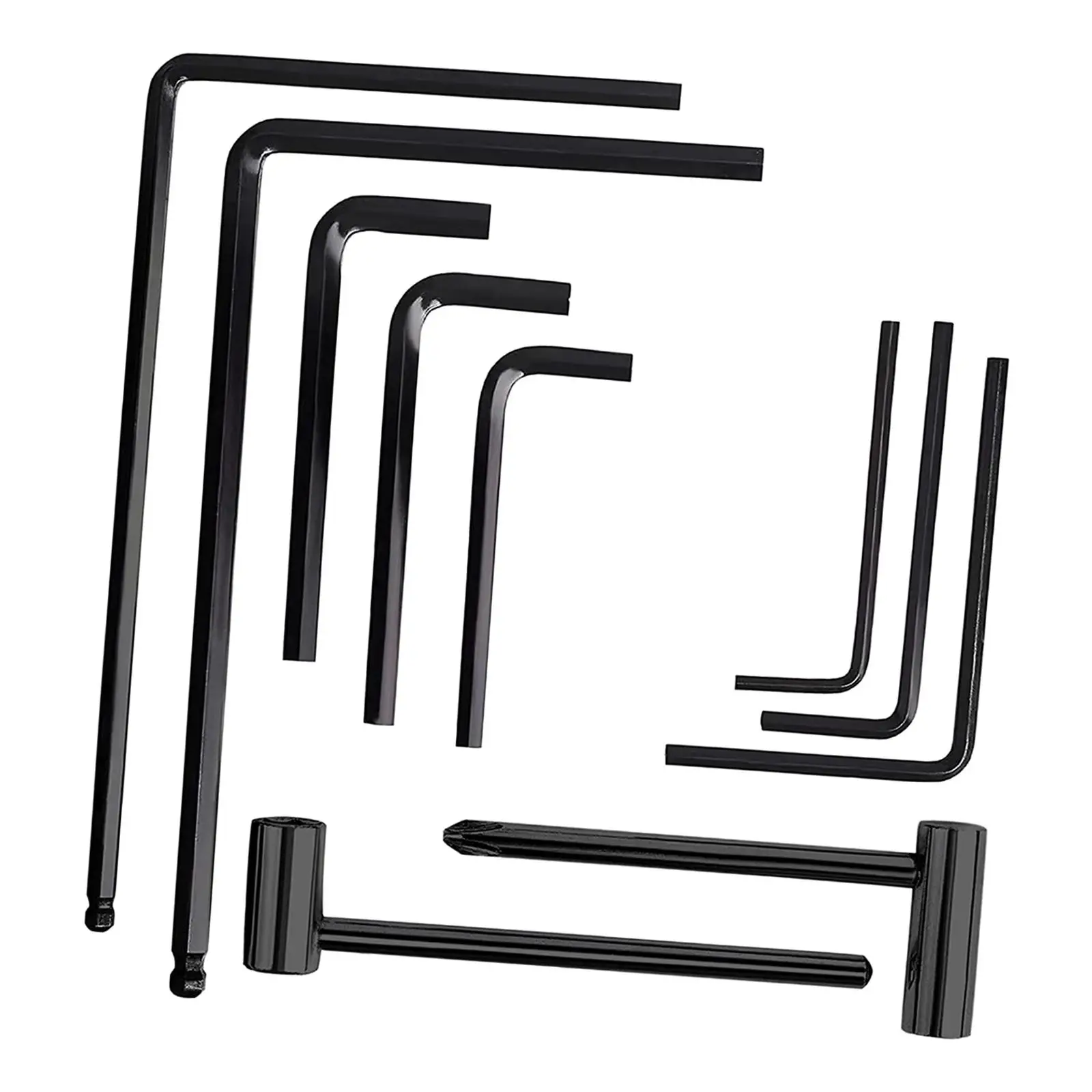 13 Pieces Guitar Allen Wrench Set Guitar Tool Part Guitar Wrench for Nut Locking Adjustment