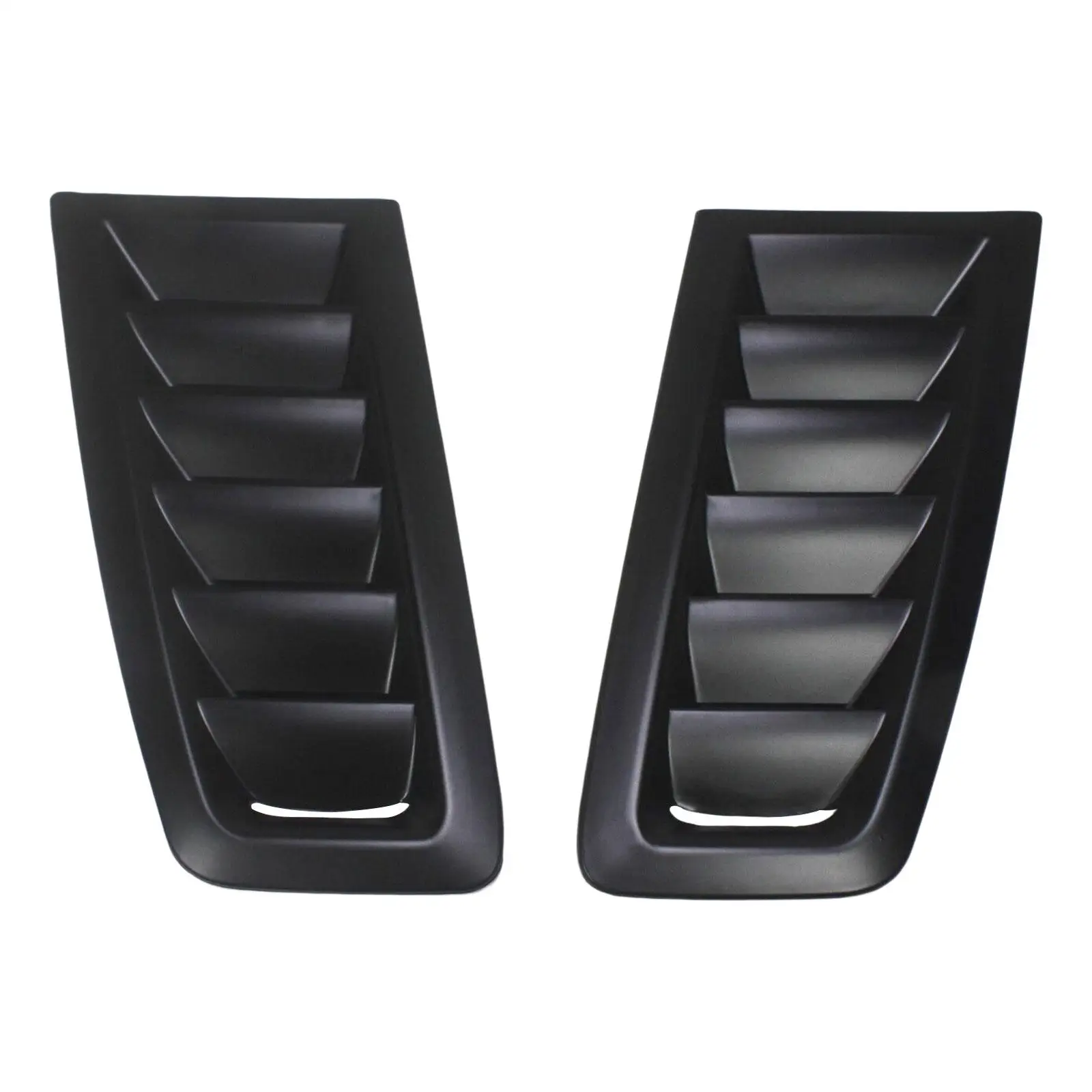 2x Hood Vent Scoop Kit Bonnet Vents Hood Trim Air Flow Intake Louvers Hood Trim Cover for Ford Focus RS Style Decorative