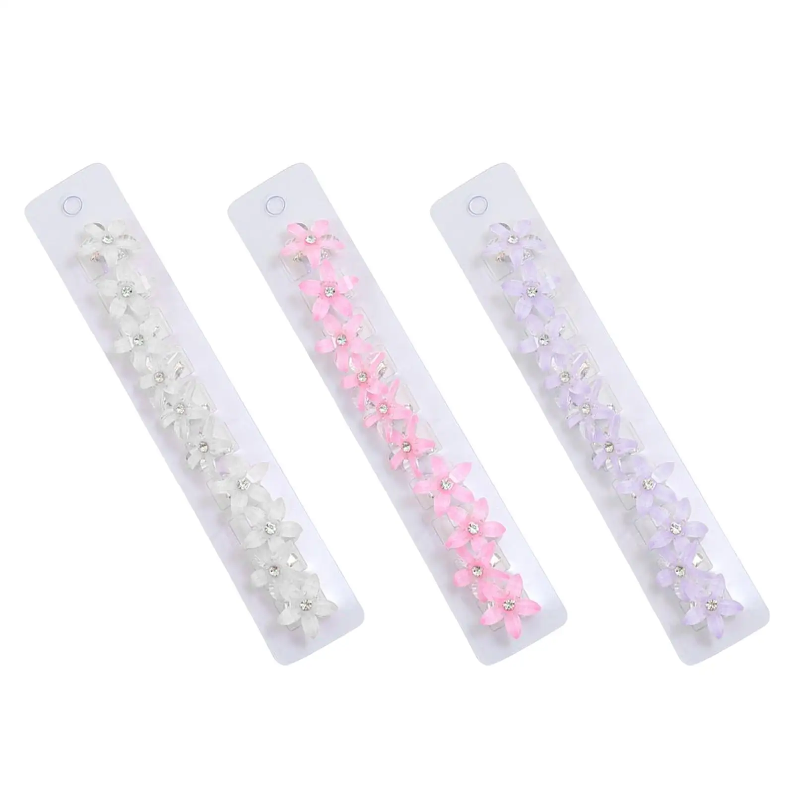 Mini Hair Clips Clip Hair Accessories Girls Flower Hairpin for Braid Hairs