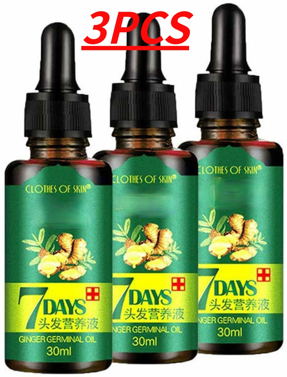 Best of 3pcs Hair Regrow 7 Day Ginger Germinal Serum Essence Oil Hair Loss Treatment Growth Effective Fast Growth Hair Care Reviews & Tips