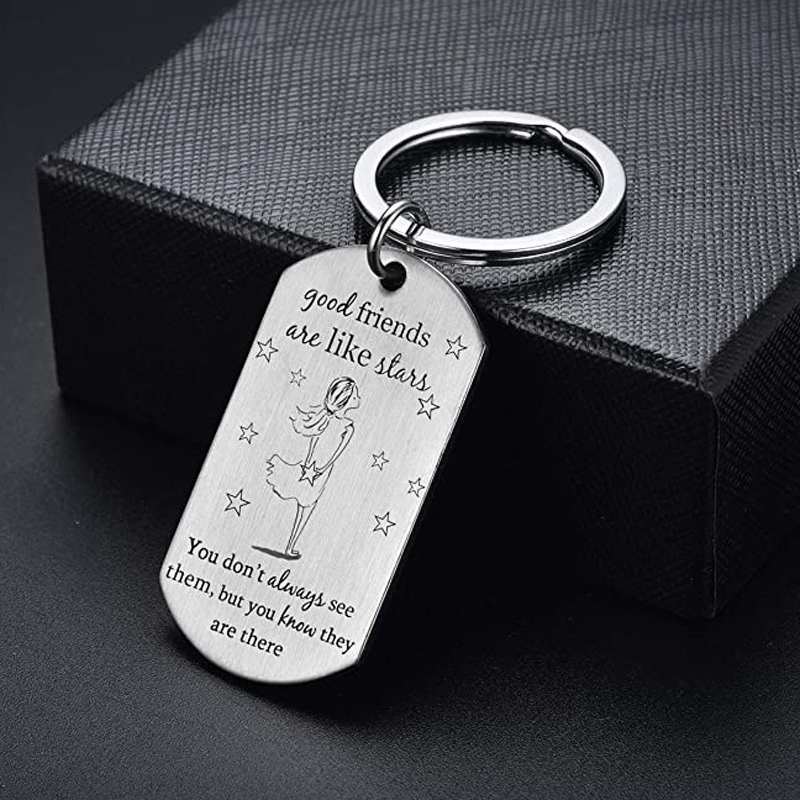Gute Freunde Bestie Geburtstag Geschenke für Sie Keychain-Weihnachten Freundschaft Präsentieren Idee für Schwester Coworker Mitbewohner BFF – Detail 3
