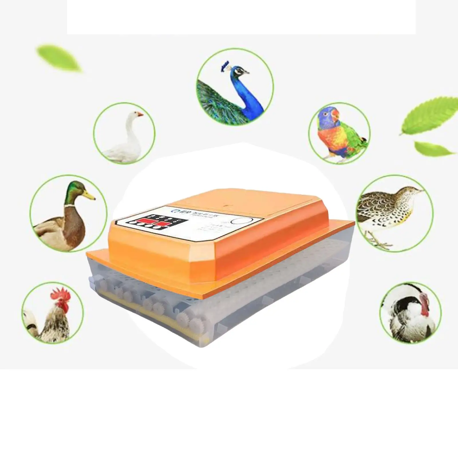 Fully Automatic Eggs Incubator Poultry Egg Turning Hatching Machine Brooder Device for Chicken Geese Quail