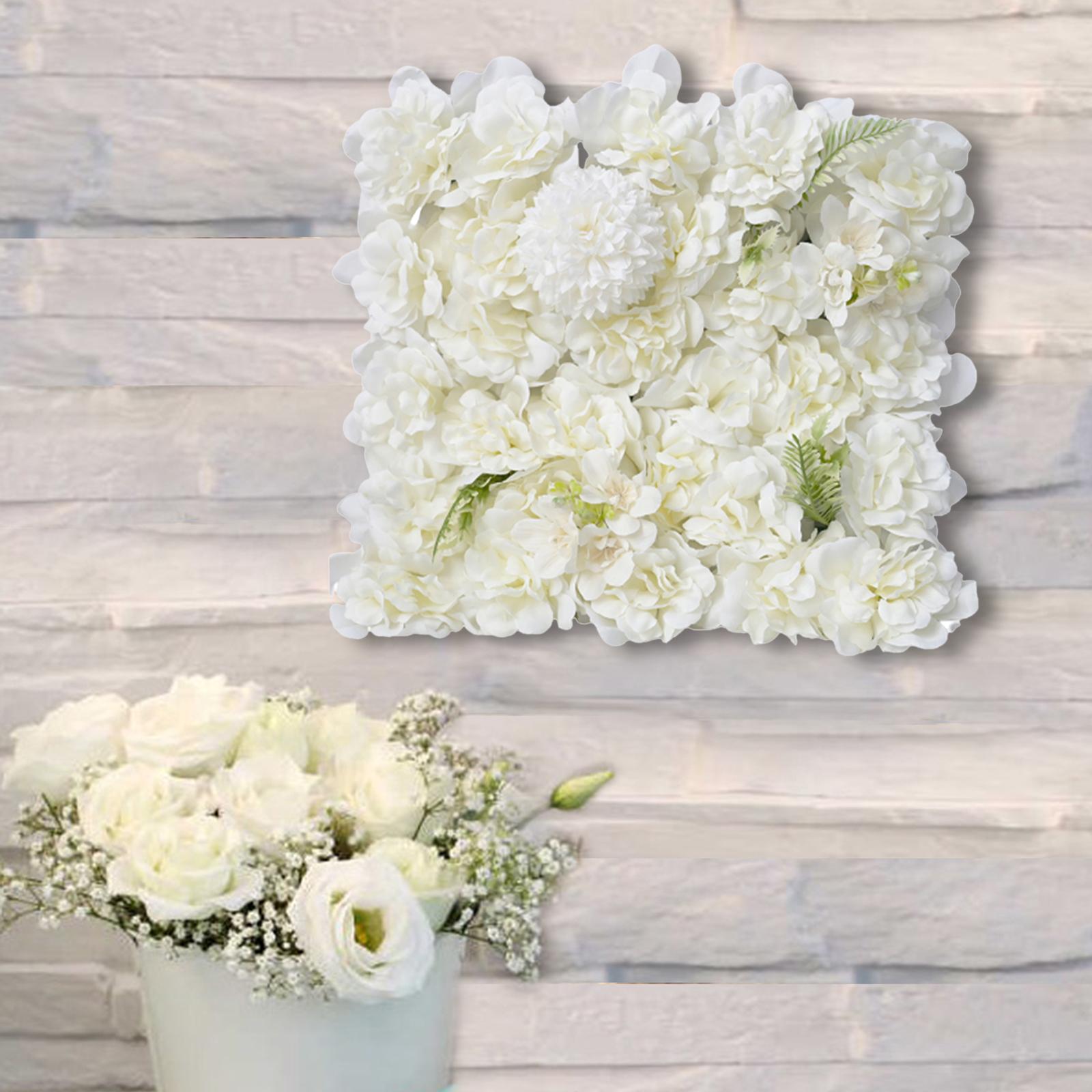 Artificial Flower Wall Panel Silk Rose Backdrop for Wedding Outdoor/Indoor Wall Decor