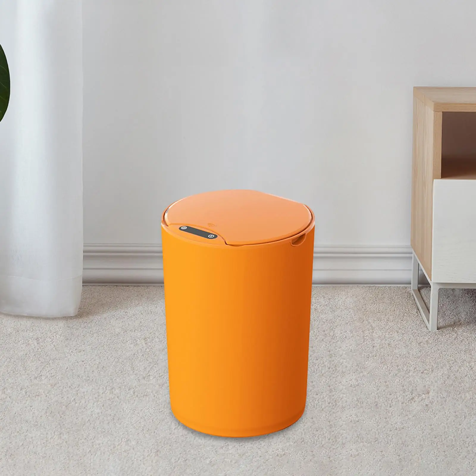 Automatic Trash Can Durable Silent Opening and Closing Multifunctional Smooth Surface Wastebasket Smart Trash Can for Kitchen