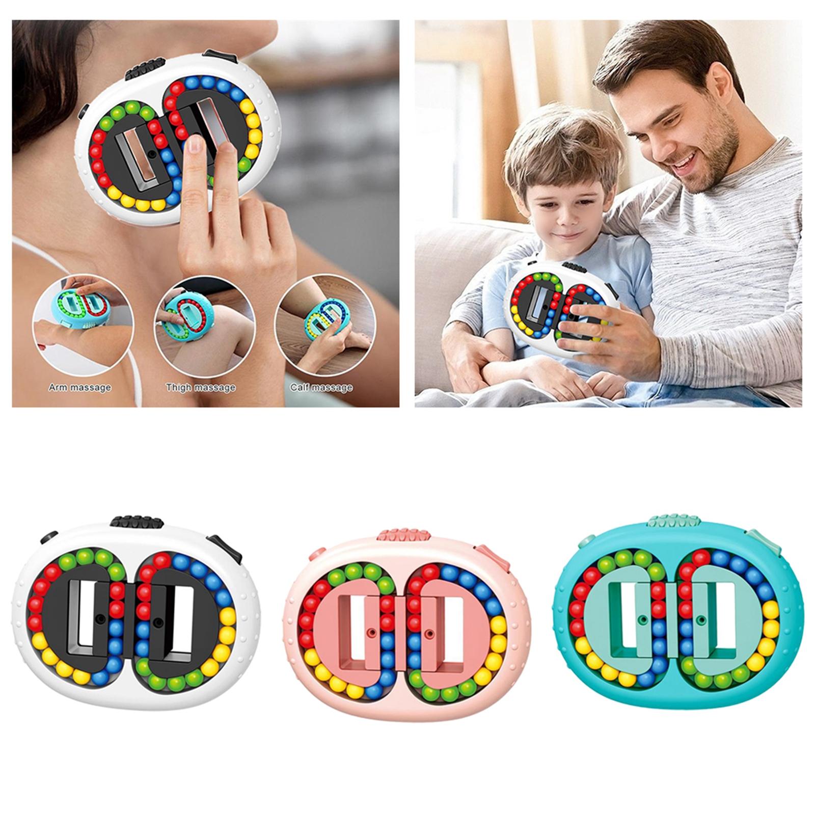 Bean Cubes Toys, Rotating Decompression Hand Eye Coordination Puzzle Educational Gifts 3D Puzzles Fingertip  Tops  Toy