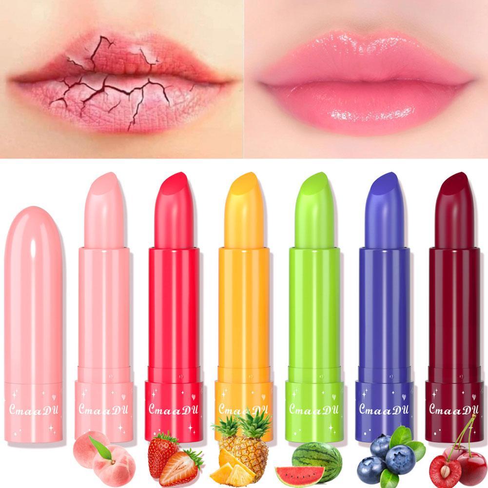 Best of Fruit Lip Balm Moisturizing Colored Lipstick Waterproof Lasting Nourishing Change Color Lip Care Lip Gloss Lips Makeup Cosmetic Reviews & Tips