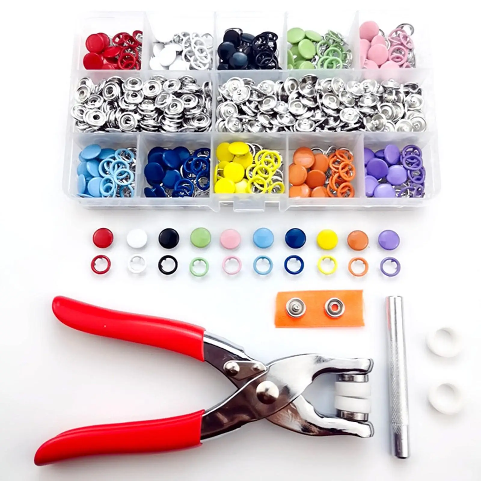 Snap Buttons Set Decoration Clip Plier Popper Snap Fasteners Kit for Professional