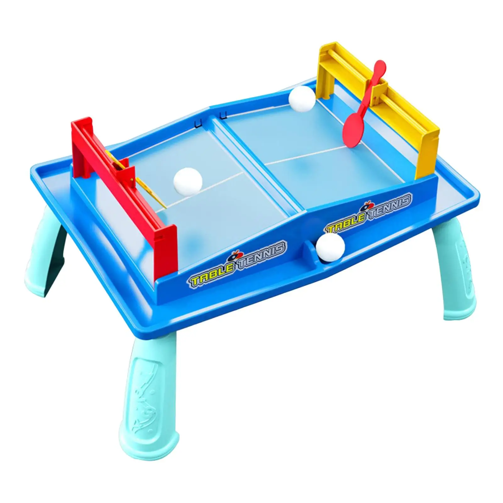 Kids Table Games Table Tennis Game Interaction Toy Removable Double Play Mini Table Tennis Toy for Gift Family Boys Girls Child