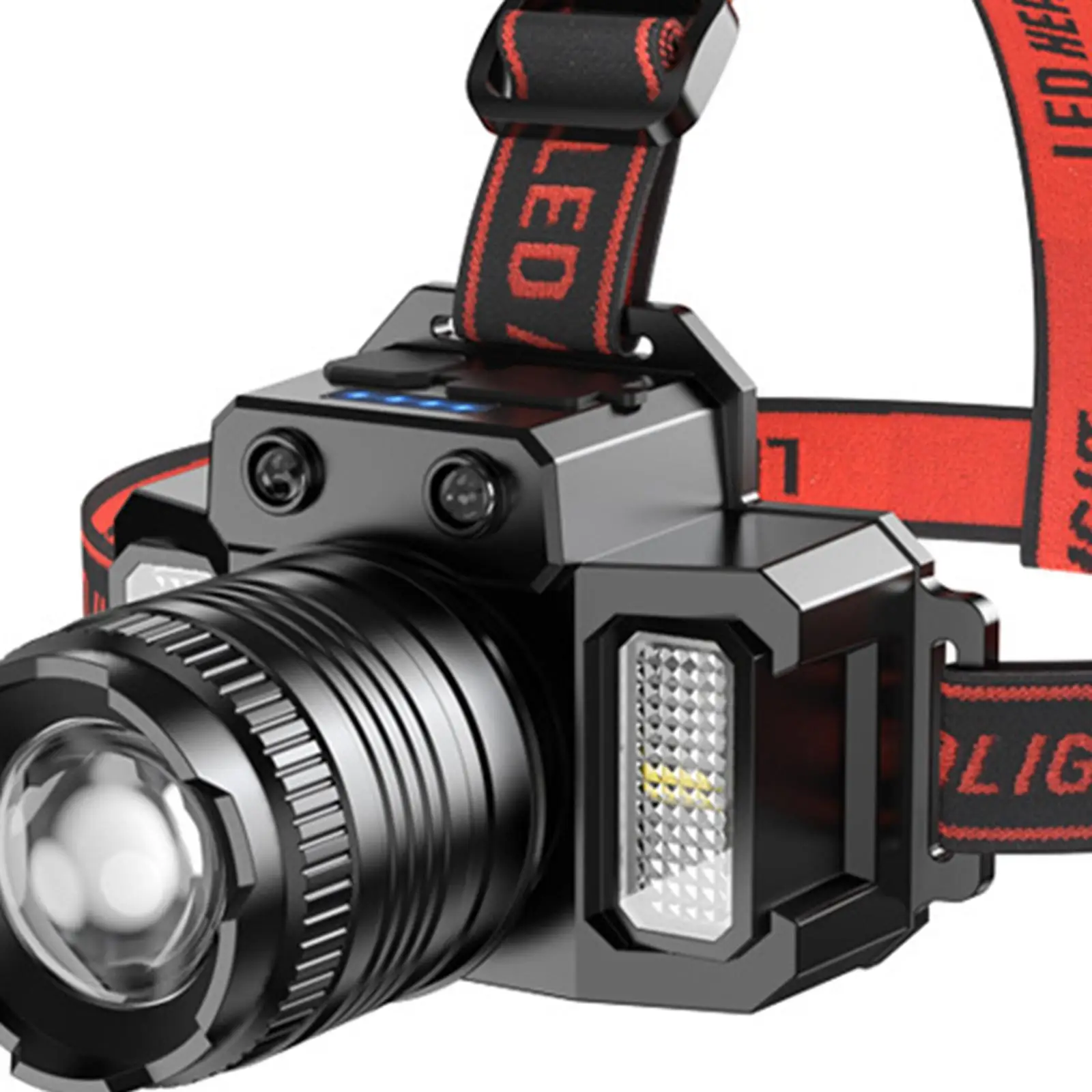 LED Rechargeable Headlamp Multifunctional for Adults Head Mounted Work Light