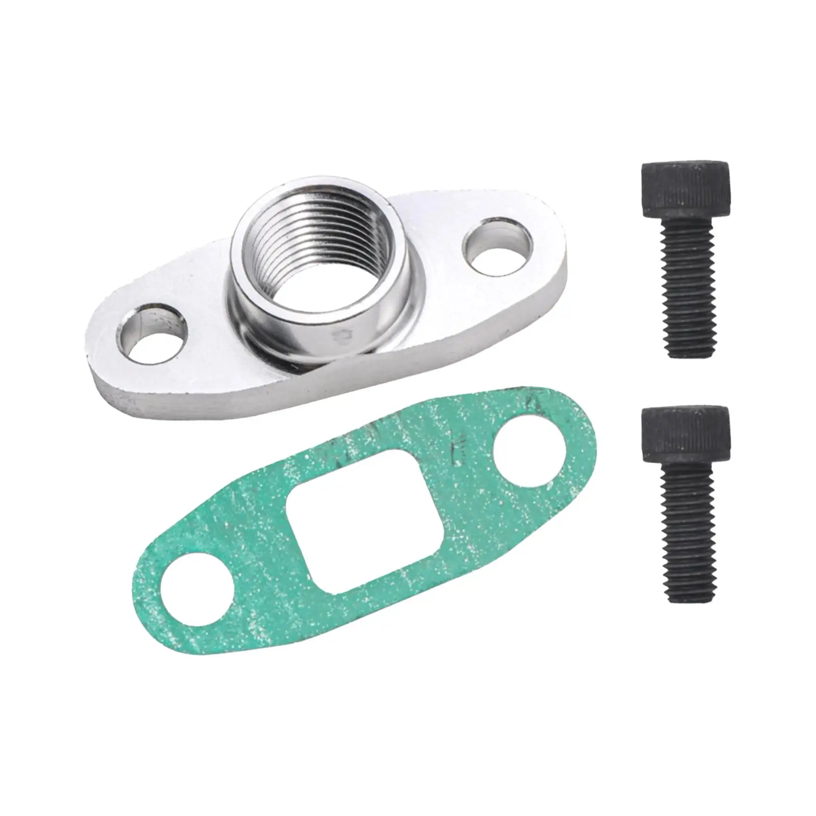 Oil Drain Return Flange Adapter Set Durable with Bolts Accessory with Gasket
