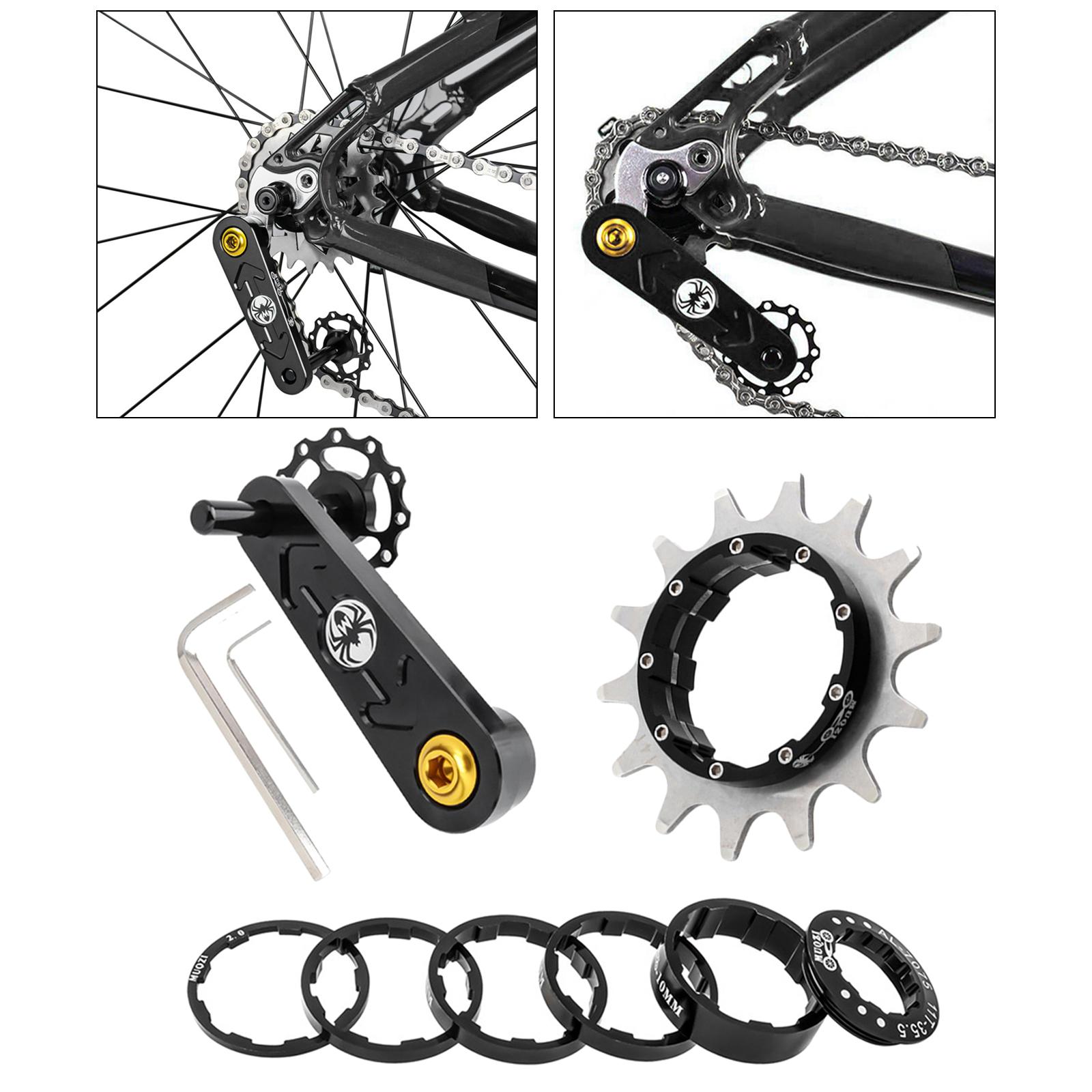 Bike Single Speed Cassette Cog Spacers MTB Bicycle Chain Tensioner Adjuster