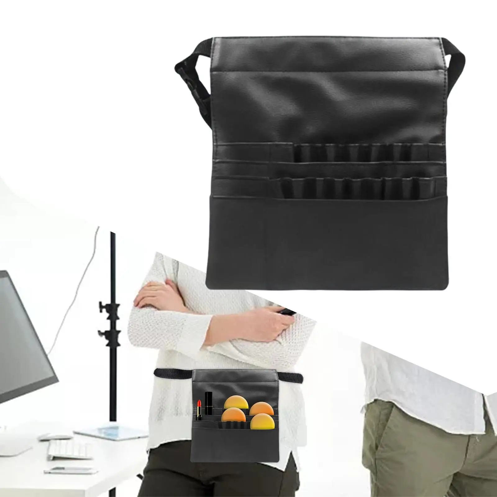  Bag PU Adjustable Professional Organizer for Artist & Fashion 