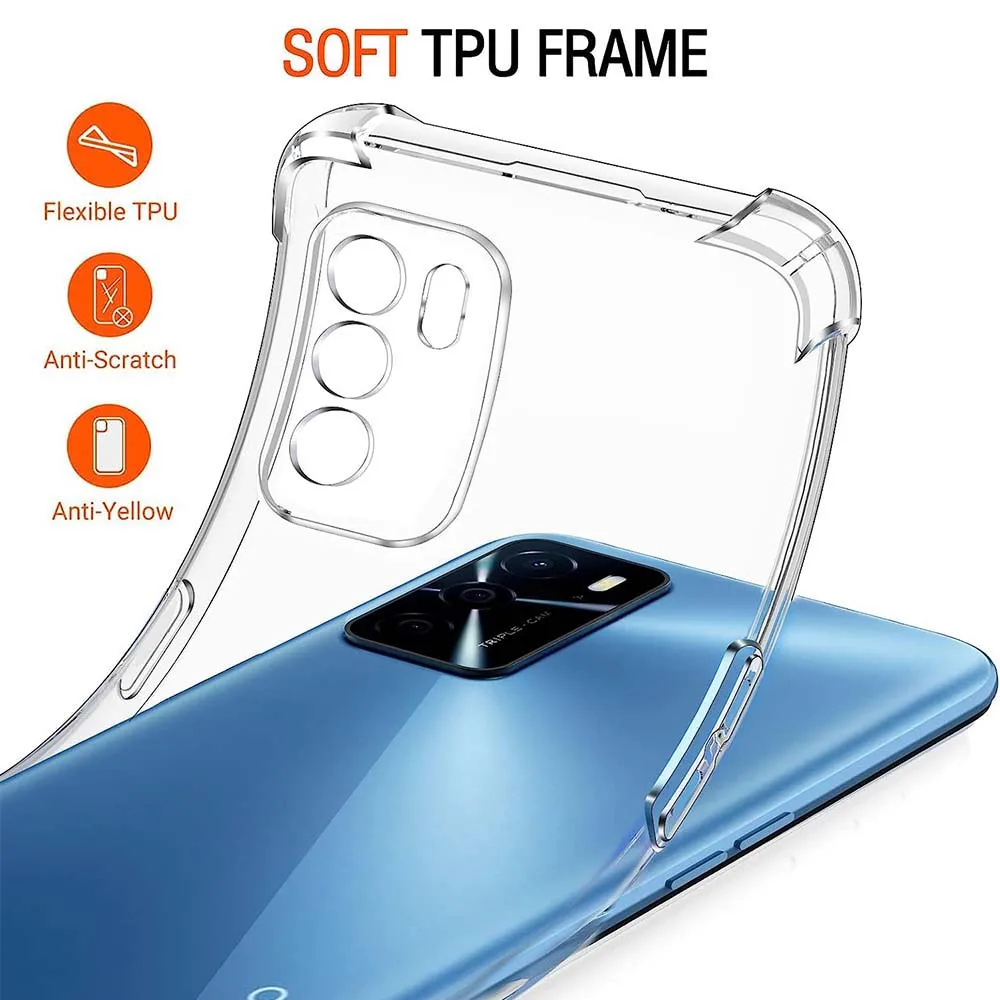 Für OPPO A16 Fall Oppo A16s A54s A17 Fall Kristall Klar TPU Stoßfest Abdeckung Oppo A98 5G A78 a96 4G A76 A94 5G A52 A72 – Detail 7