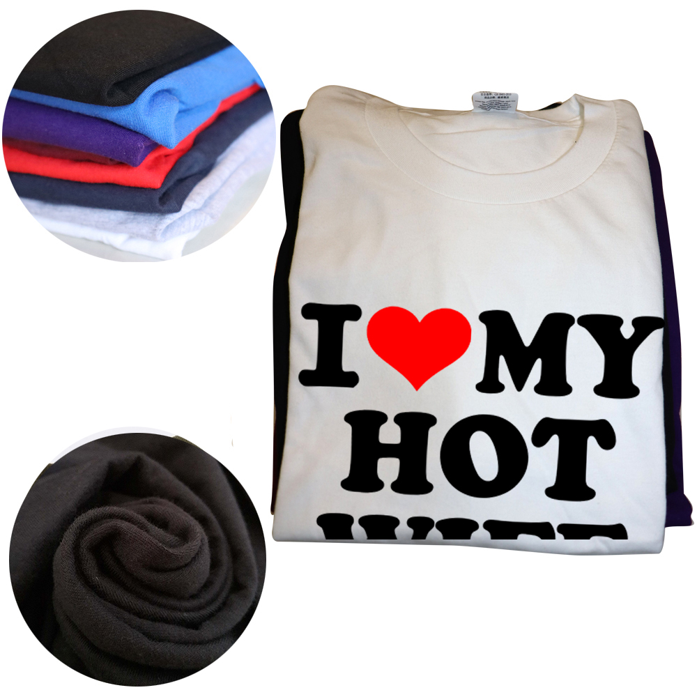 Title 4, Lustiges „I Love My Hot Wife“-T-Shirt aus Baumw...