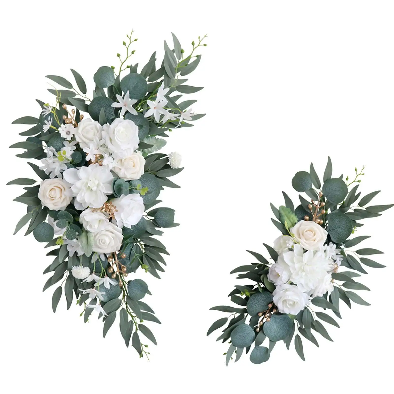 Wedding Arch Flowers Handmade Farmhouse Artificial Flower Swag Decorative for Drapes Table Parties Wedding Car Front Door