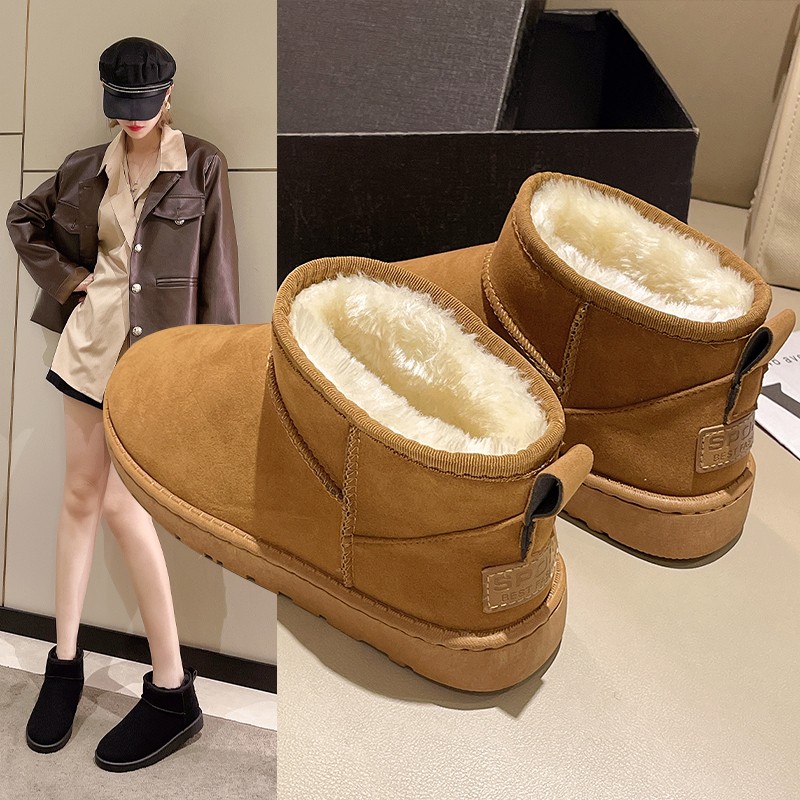 Title 5, New Snow Boot Style Short Mini Winter Sheepskin...