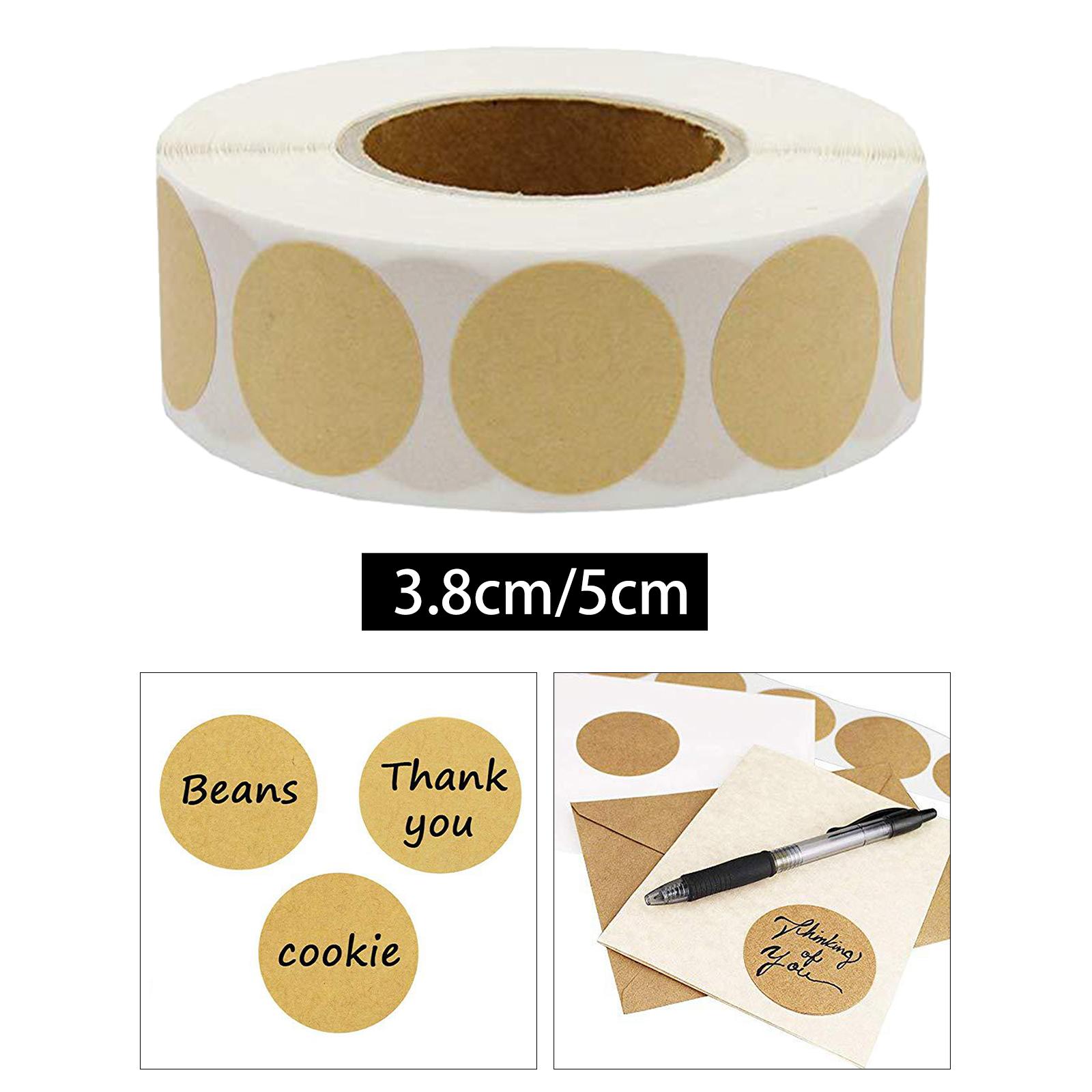 Circle Stickers Labels Tags Adhesive Embellishments Promotional Games Handmade Manual Tape Seals for Wedding Gift Wrapping Decor
