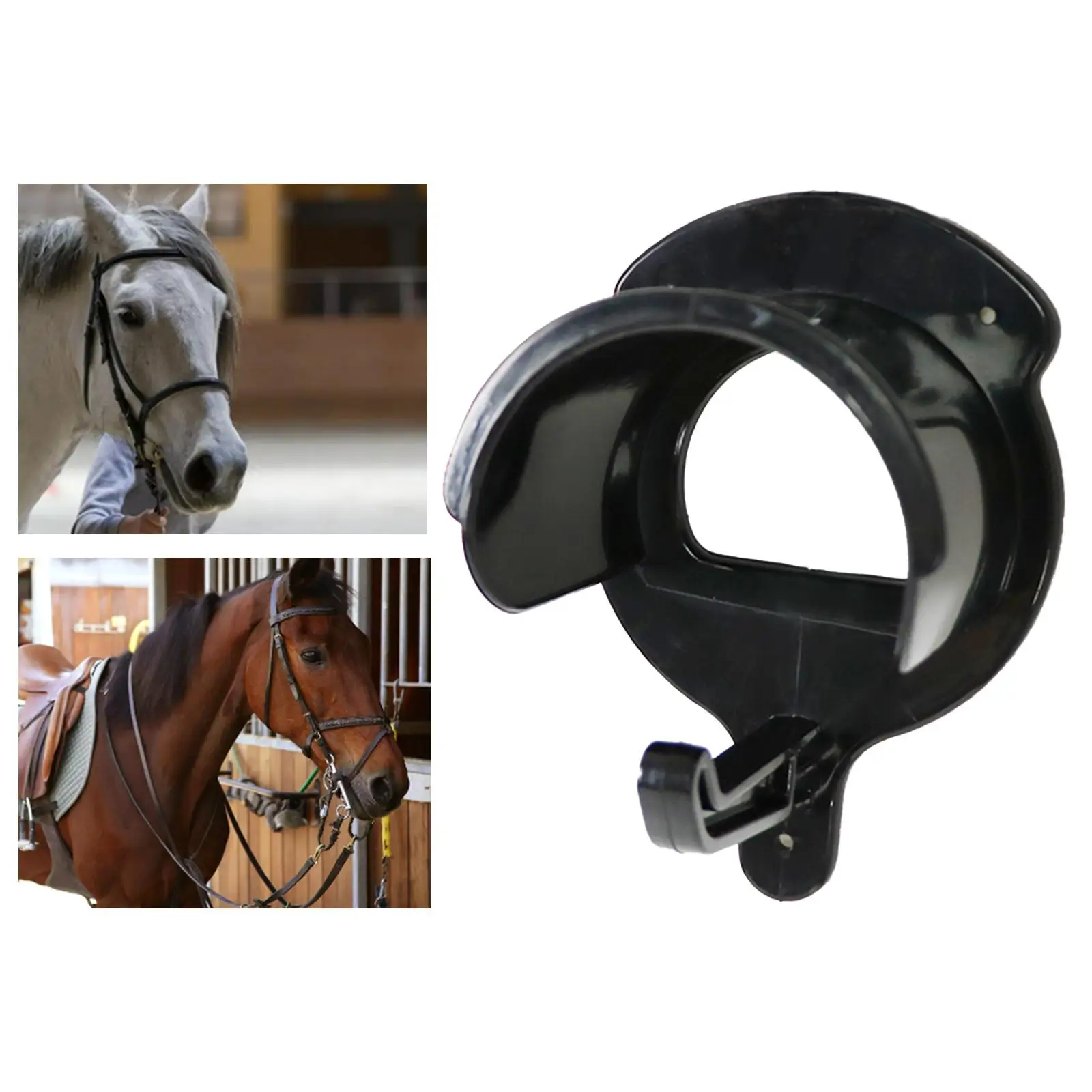 Plastic Horse Bridle Rack Rein Equestrian Stable Headcollar Hanger Holder Wall Mounted Hook Hanger Bracket
