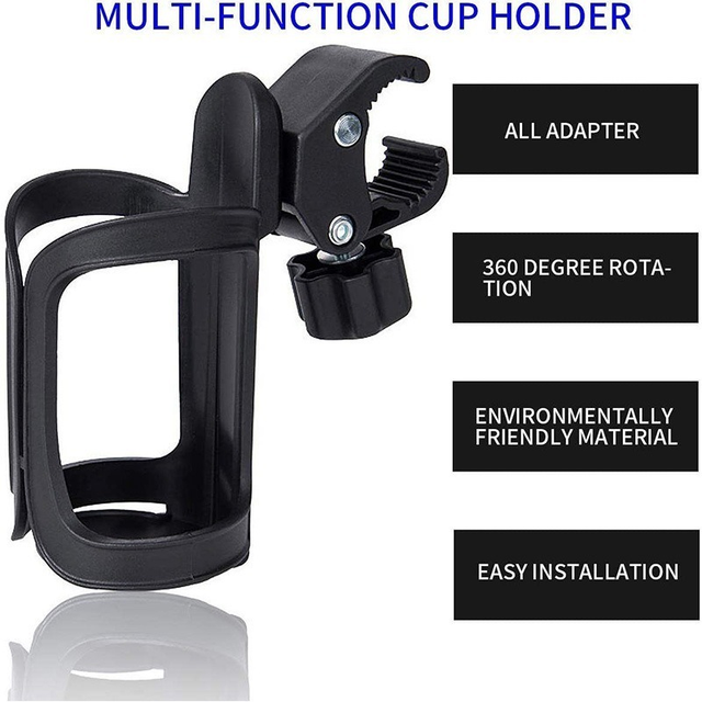 Porte-bidon Vélo Universel 360° - Support Réglable Pour Bouteille Eau - VTT, Route, Enfants