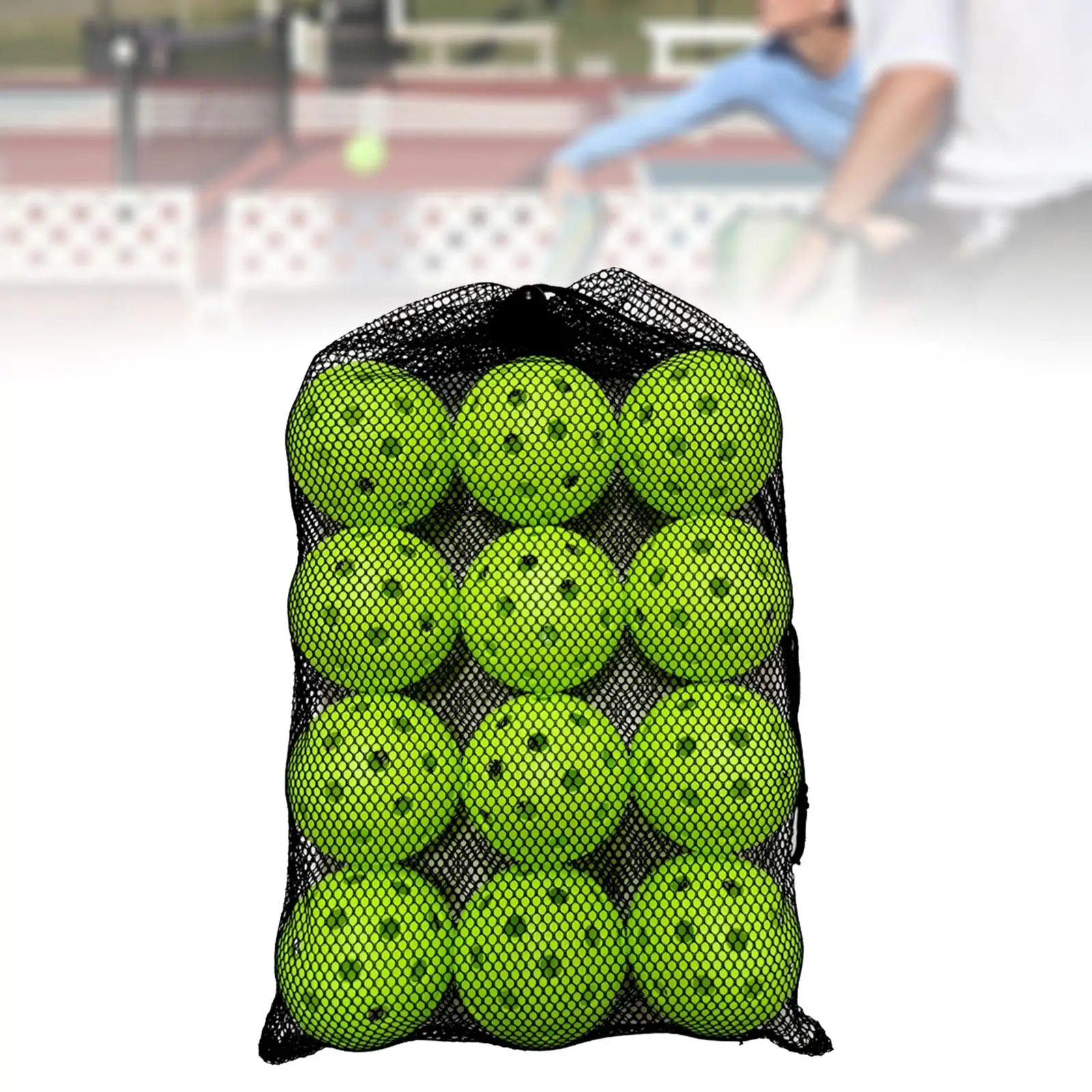 12 Pieces Pickleball Balls 74mm Fitments for Indoor Outdoor Tournament Play