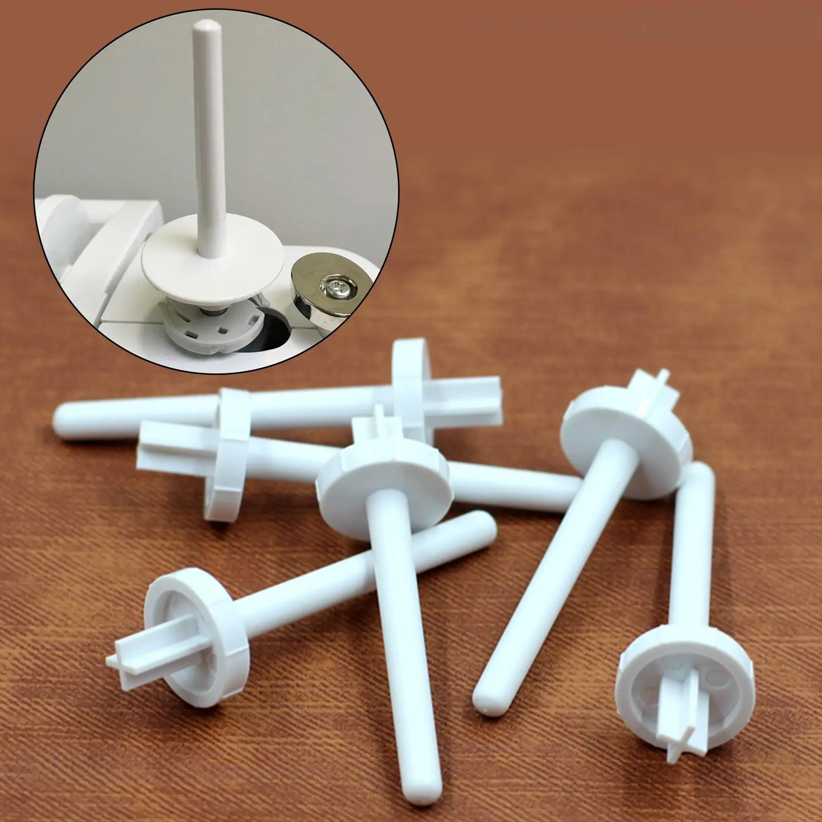 6pcs Durable Sewing Machine Spool Pins Spare Sew Machine Stand Bobbin 61x18mm Reel Part Holder Repair Attachment