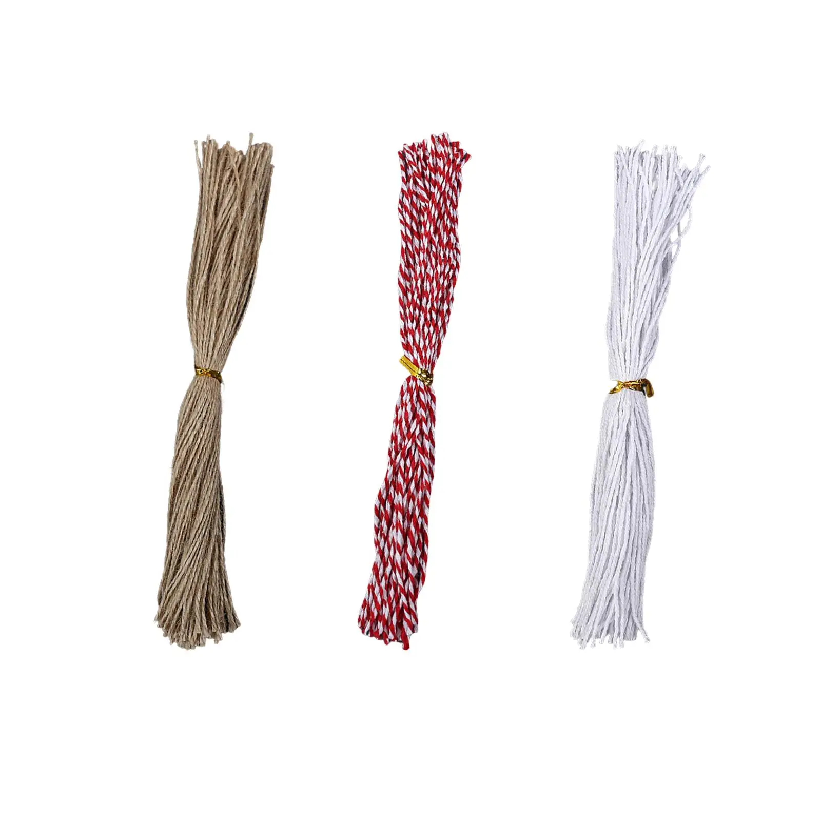 Jute Twine Rope Craft Twine Rope Present Wrapping Cord Packing String for Crafts Tags Cards
