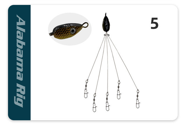 Bass Fishing Strike King Umbrella Rig Kit 6th Sense Strike King