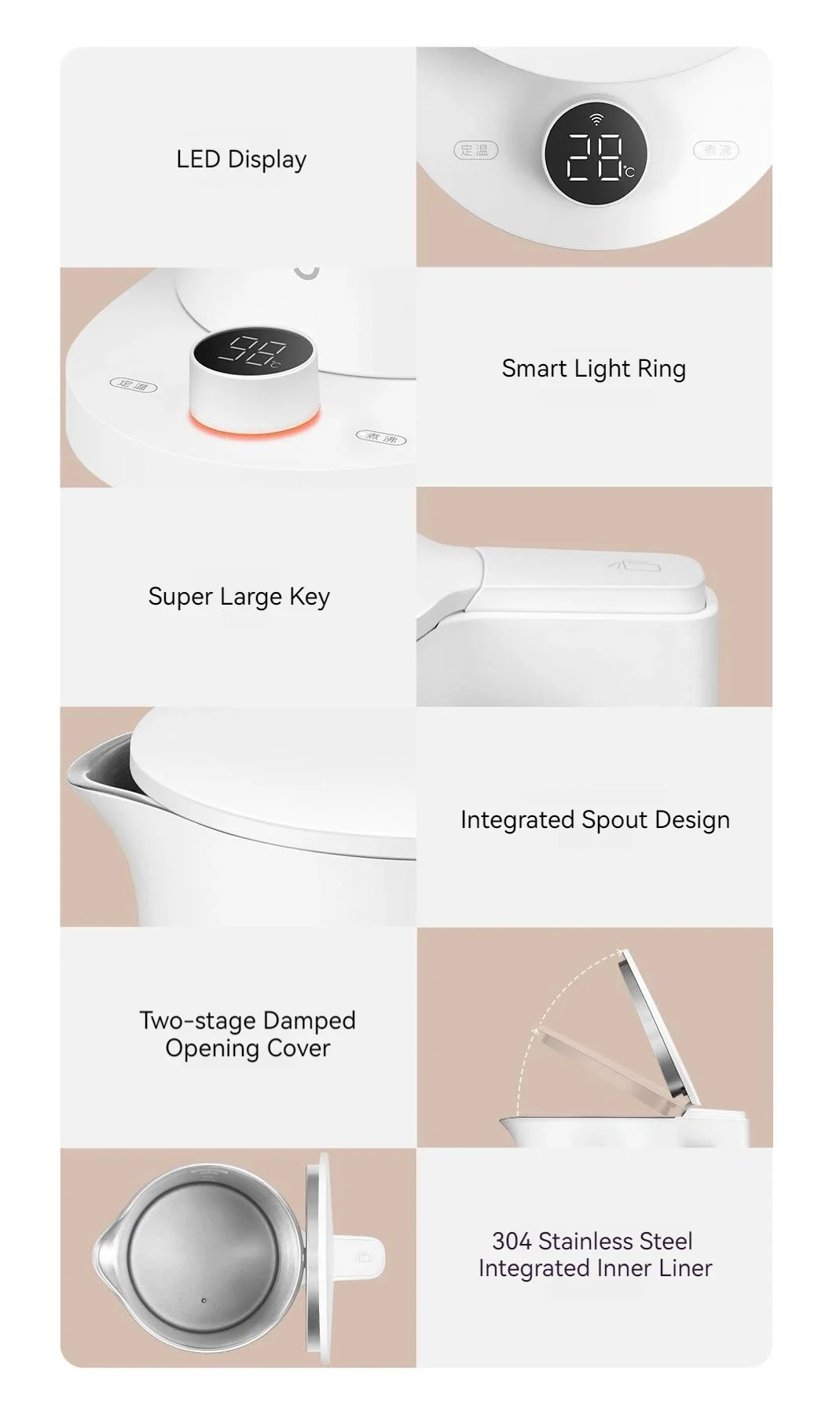 Title 13, Original Xiaomi Mijia Thermostatic Electric Ket...