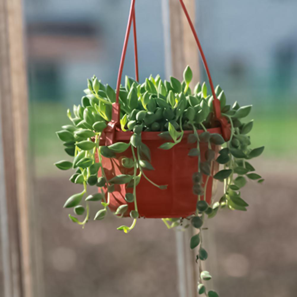 Description Picture 5 of itemFlower Basket Reusable Heighten Plastic Hanging Planter Basket Decor Pot Flower Pots Hanging Round Garden Basket for Outdoor