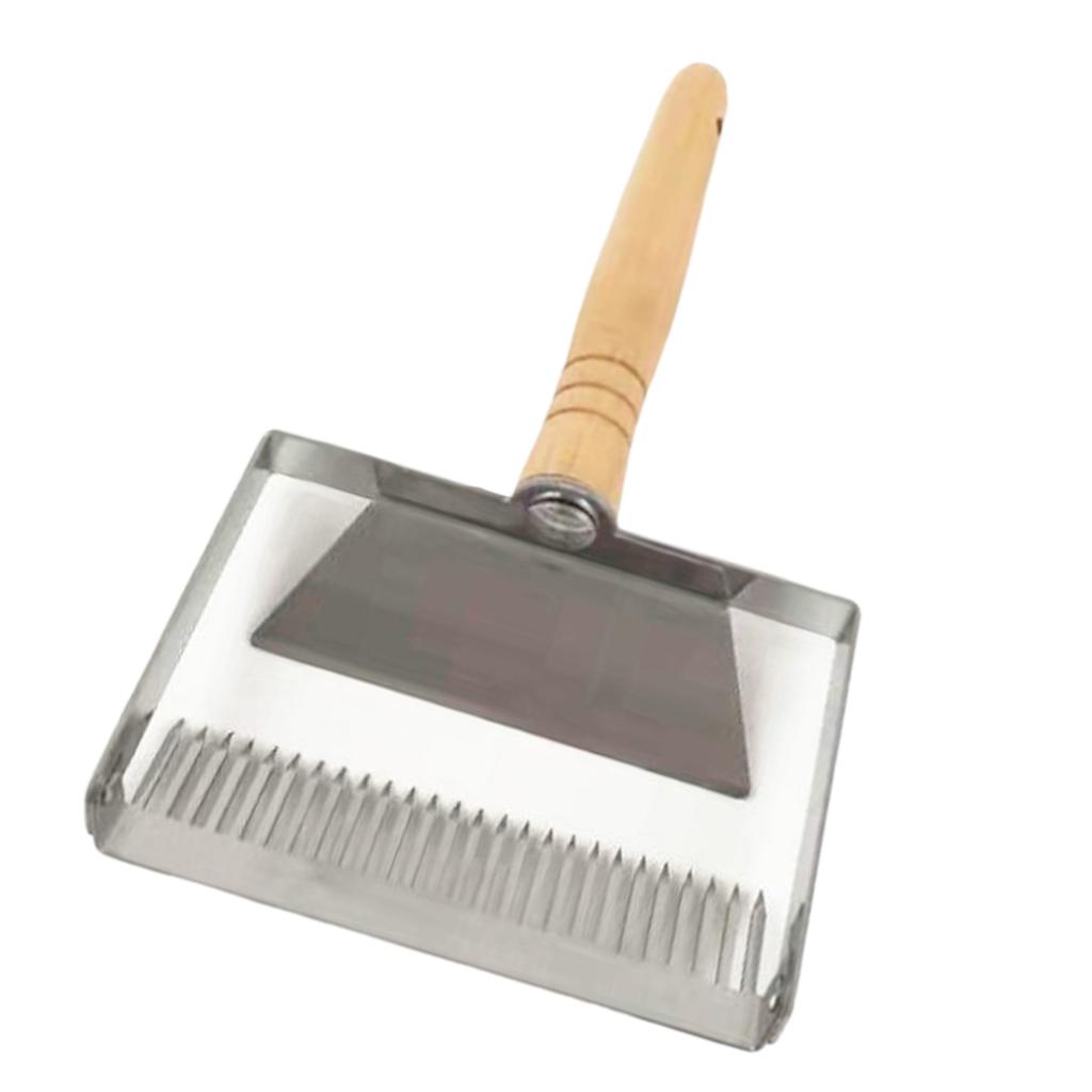 Beekeeping Tool with Stainless Steel Wooden Handle Honey Scraper