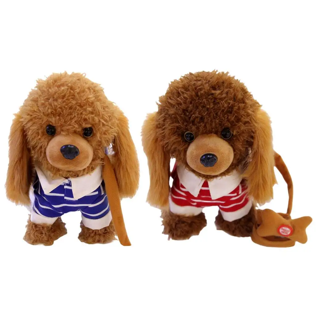 Walk and Bark Plush Puppy Robotic Dogs for Preschool Portable Battery Operated Christmas Thanksgiving Gift Cute Birthday Gift