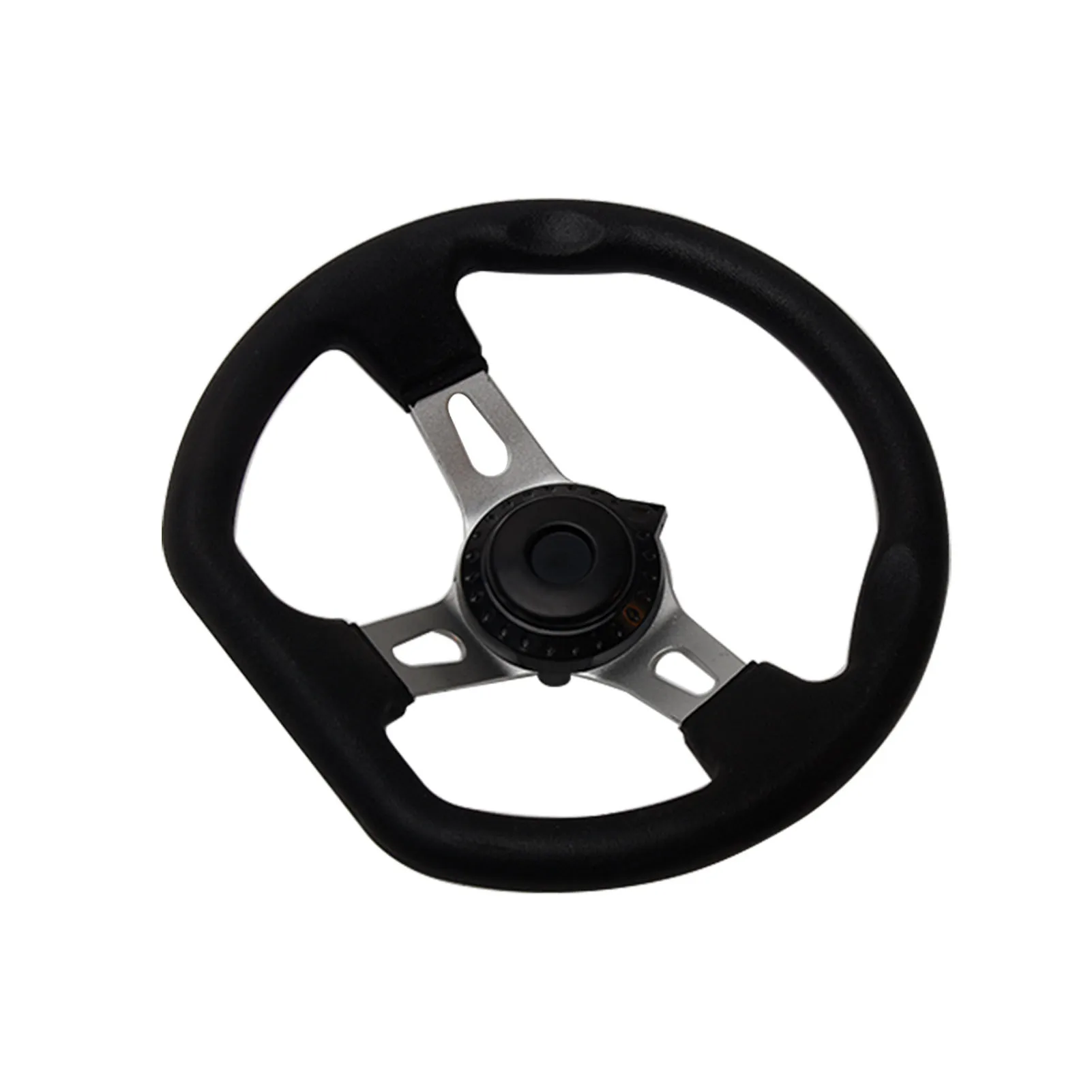 Details about   270mm Interior Vehicle 3 Spokes For Go Kart Steering Wheel PU Foam With Holes 