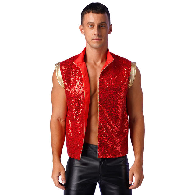 Déguisement Prince Arabe Doomiva - Veste Sans Manches Satin - Cosplay Halloween