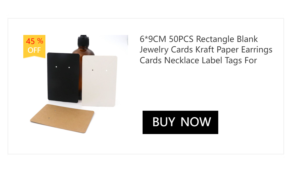 5*5cm 50pcs Square Blank Craft Paper Holder For Jewelry Necklace Earrings Cards Label Tags Handmade DIY Accessories Wholesale