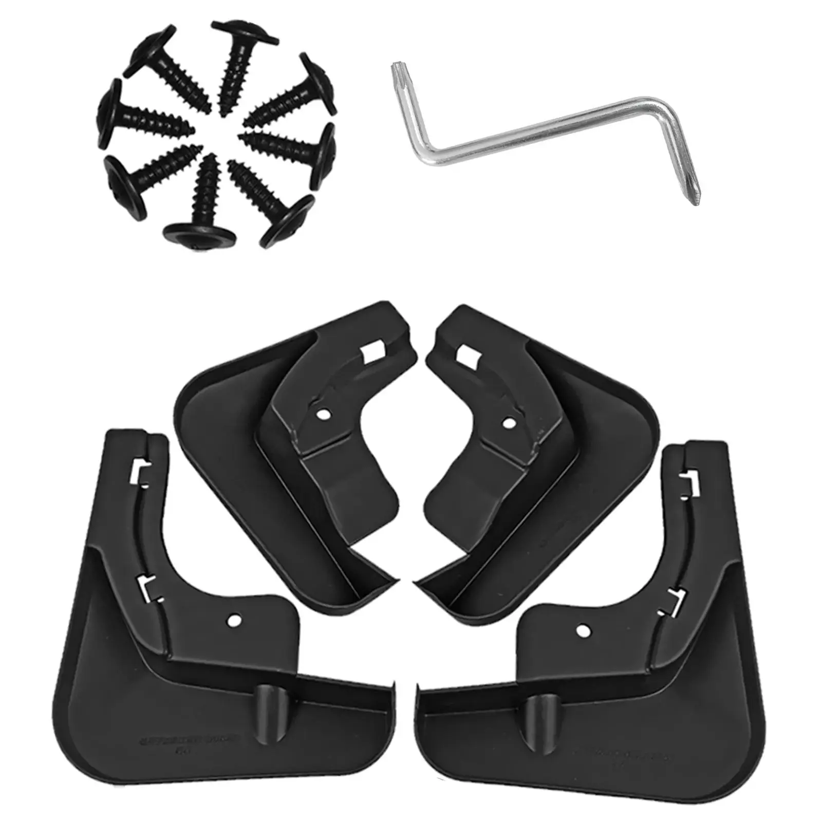 Splash Guards Fender Accessories 4Pcs Kit Mudflaps for Yuan Plus Molded quick and Easy Installation Stylish