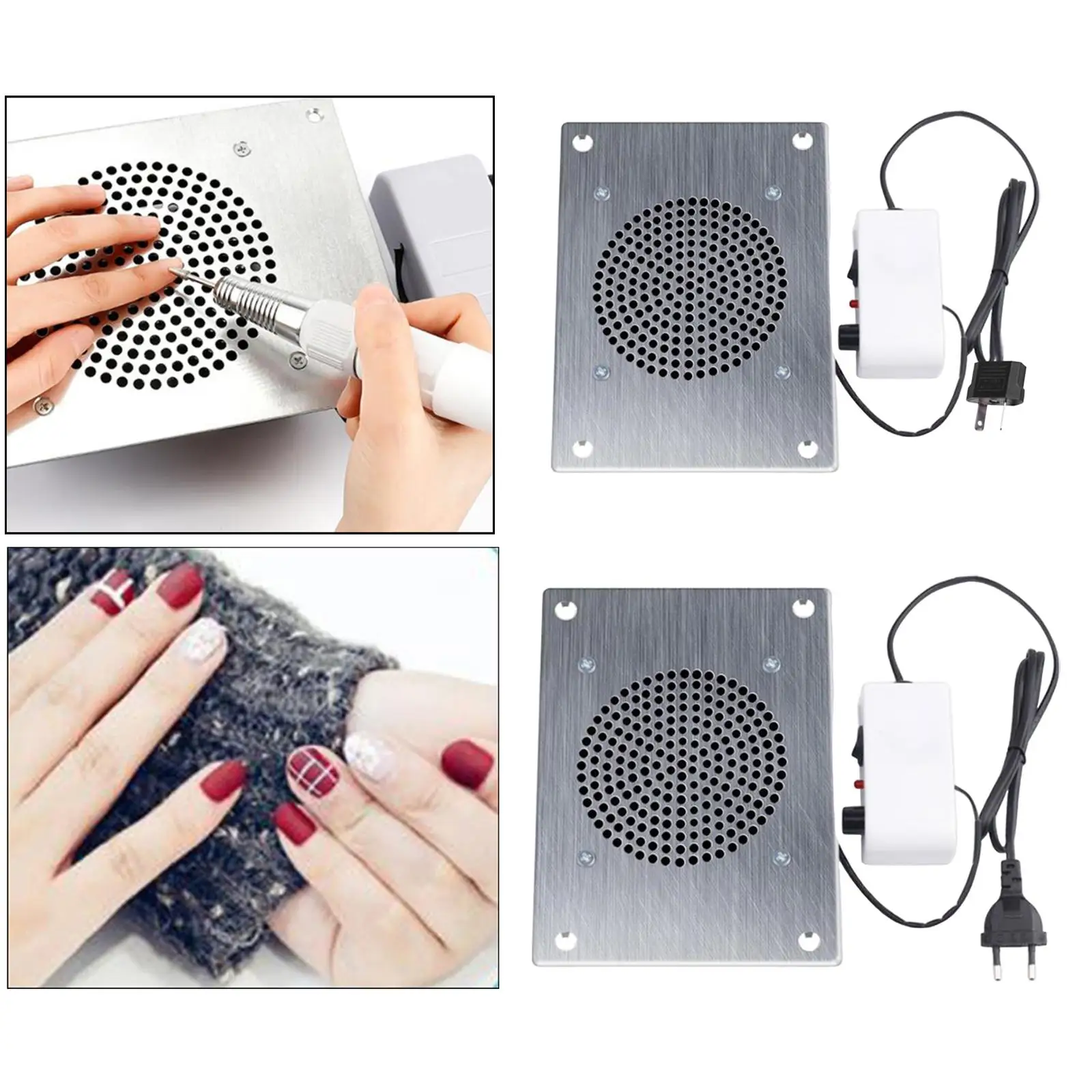 Desk Nail Dust Collector Nail Extractor Fan for Manicure Tools Equipment Nail Pedicure Art Vacuum Cleaner Nail Dust Collector