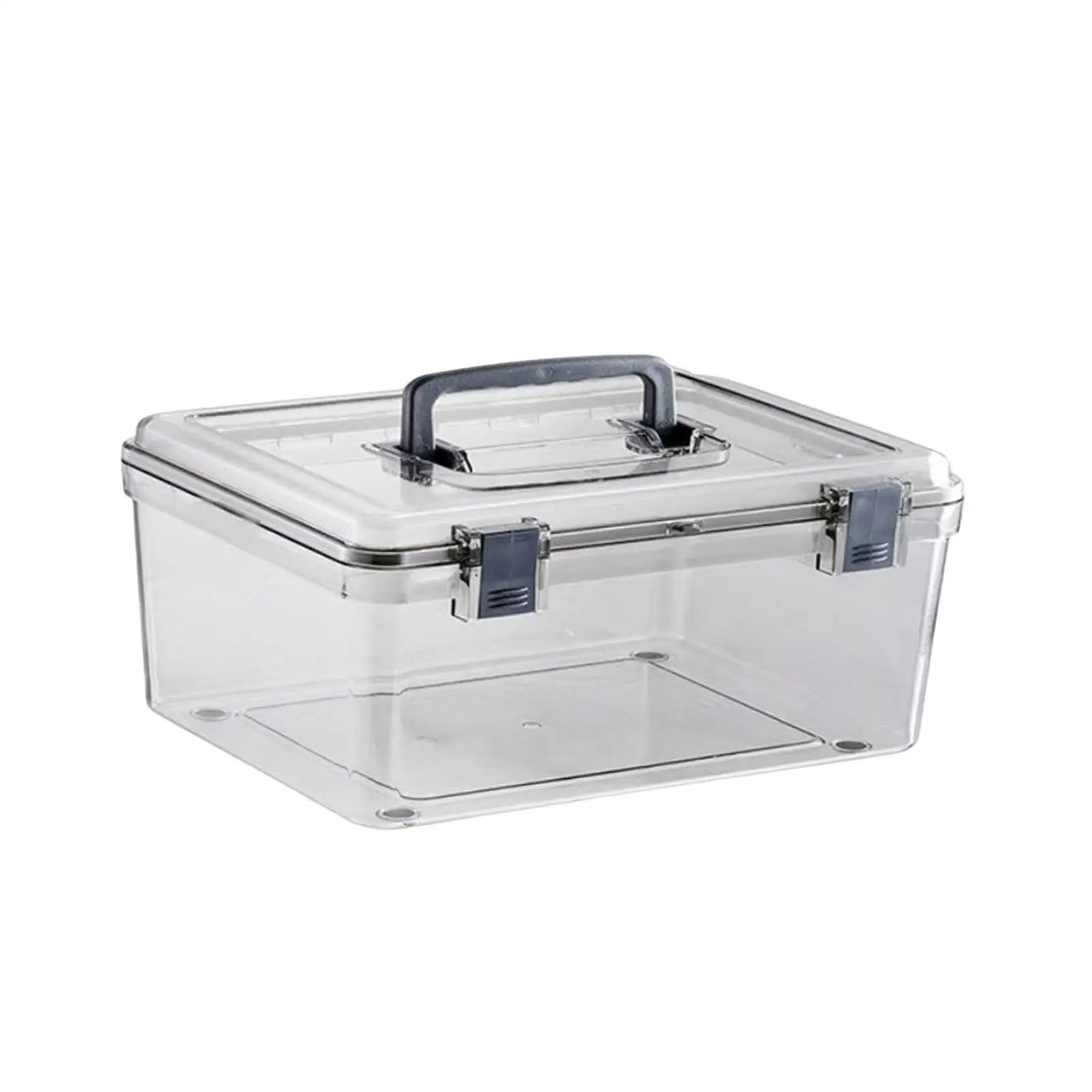 Camera Case with Handle Clear Sealing Drying Storage Box with Front Locking latches Multipurpose Good Anti Impact Resistance