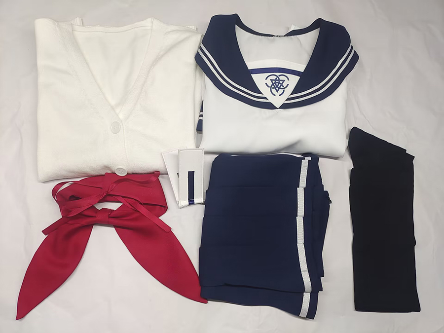 Spiel Blau Archiv Yutori Natsu Cosplay Kostüm Japanische High School Uniform Jk Kleid Anzug Mantel Hemd Röcke Nach Maß – Detail 6