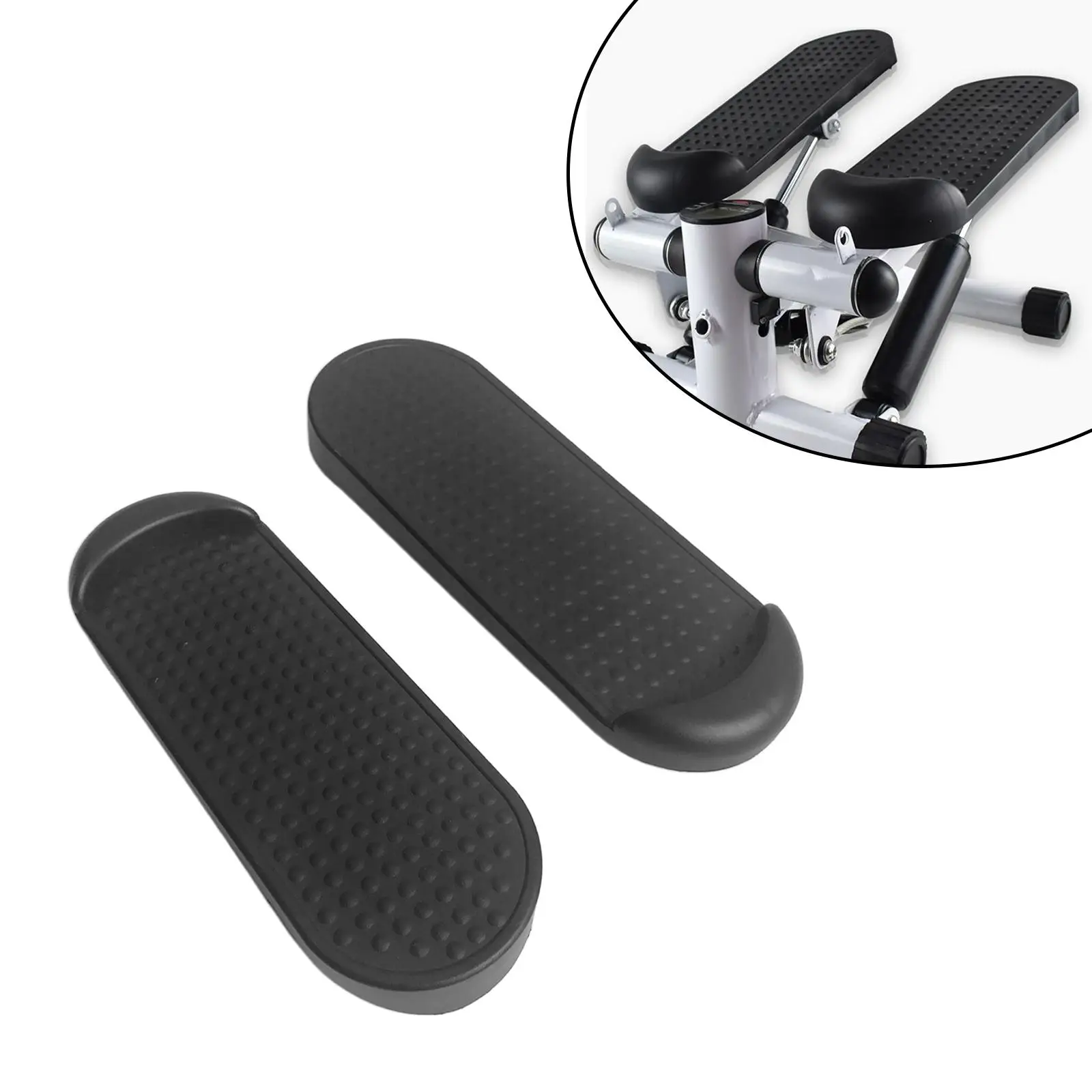 2Pcs Under Desk Elliptical Foot Pedals Seated Elliptical Nonslip Pad Stair Stepper Pedal for Climber Exercise Machine Office