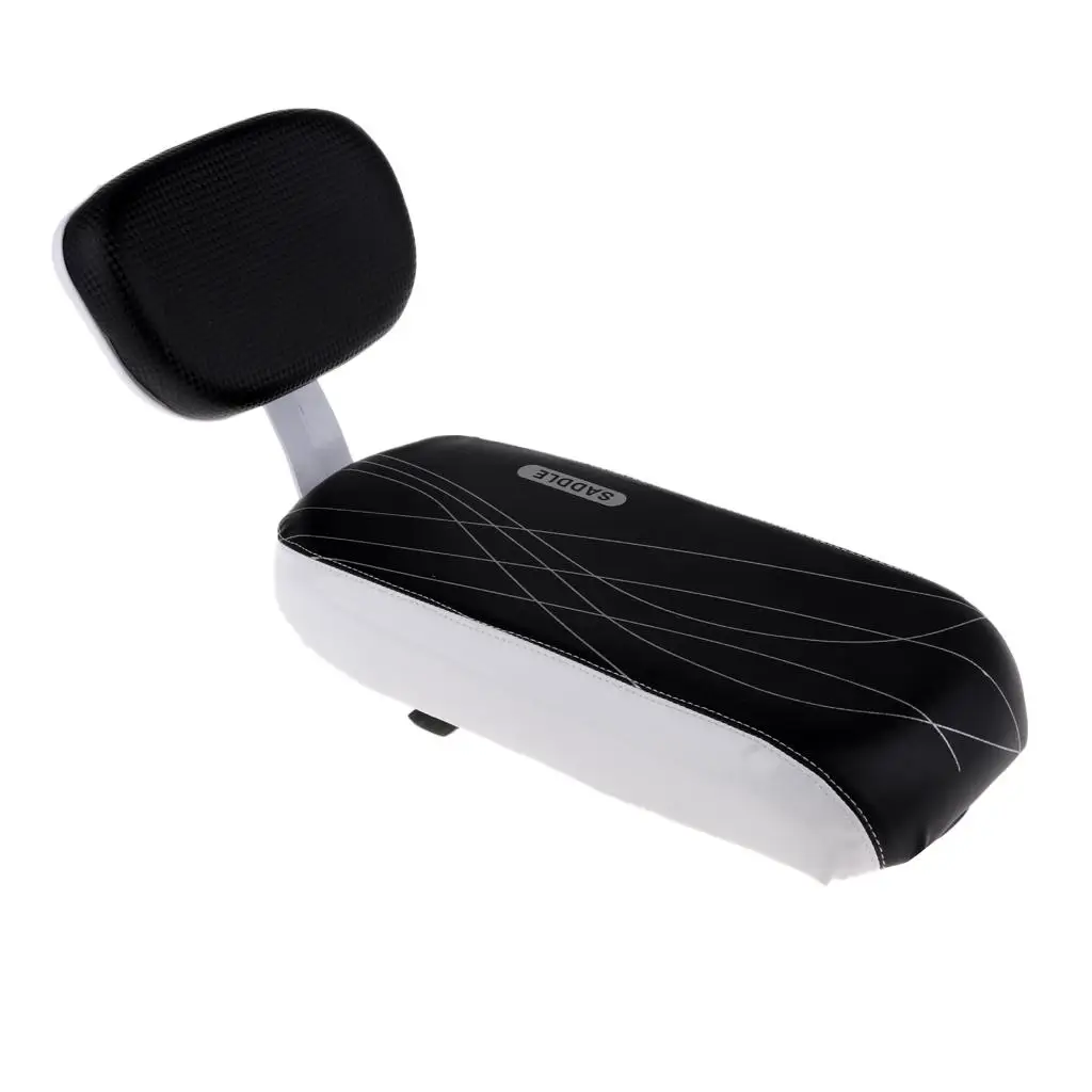 Premium PU Outdoor Bike  Cycling Rear Seat Cushion Pad with Back Rest