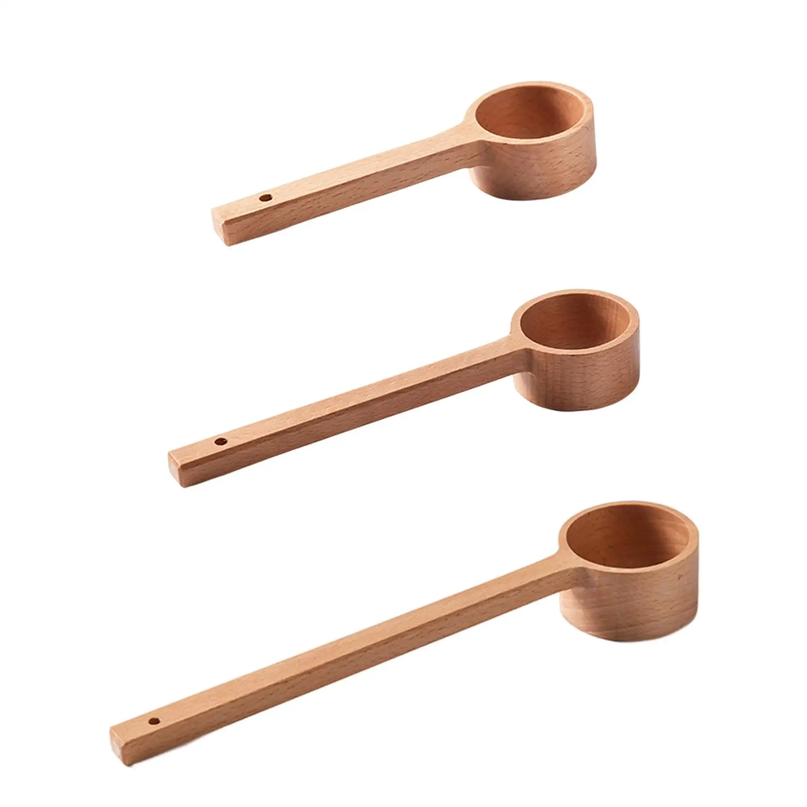 Wooden Measure Spoon Fittings Measuring for Traveling Household Cafe