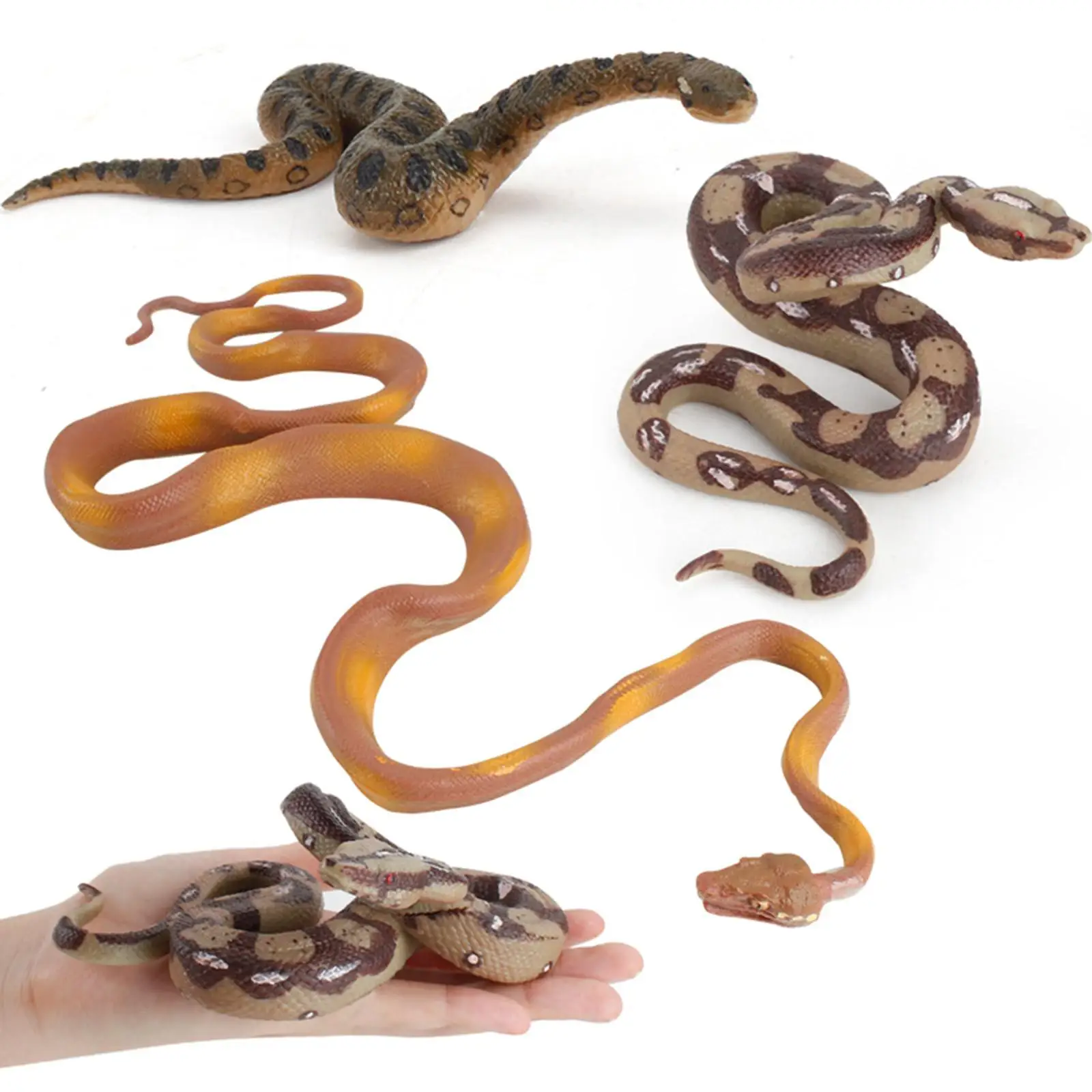 Simulation Snake Model Toy Wildlife Animal for Party Tricks Tabletop