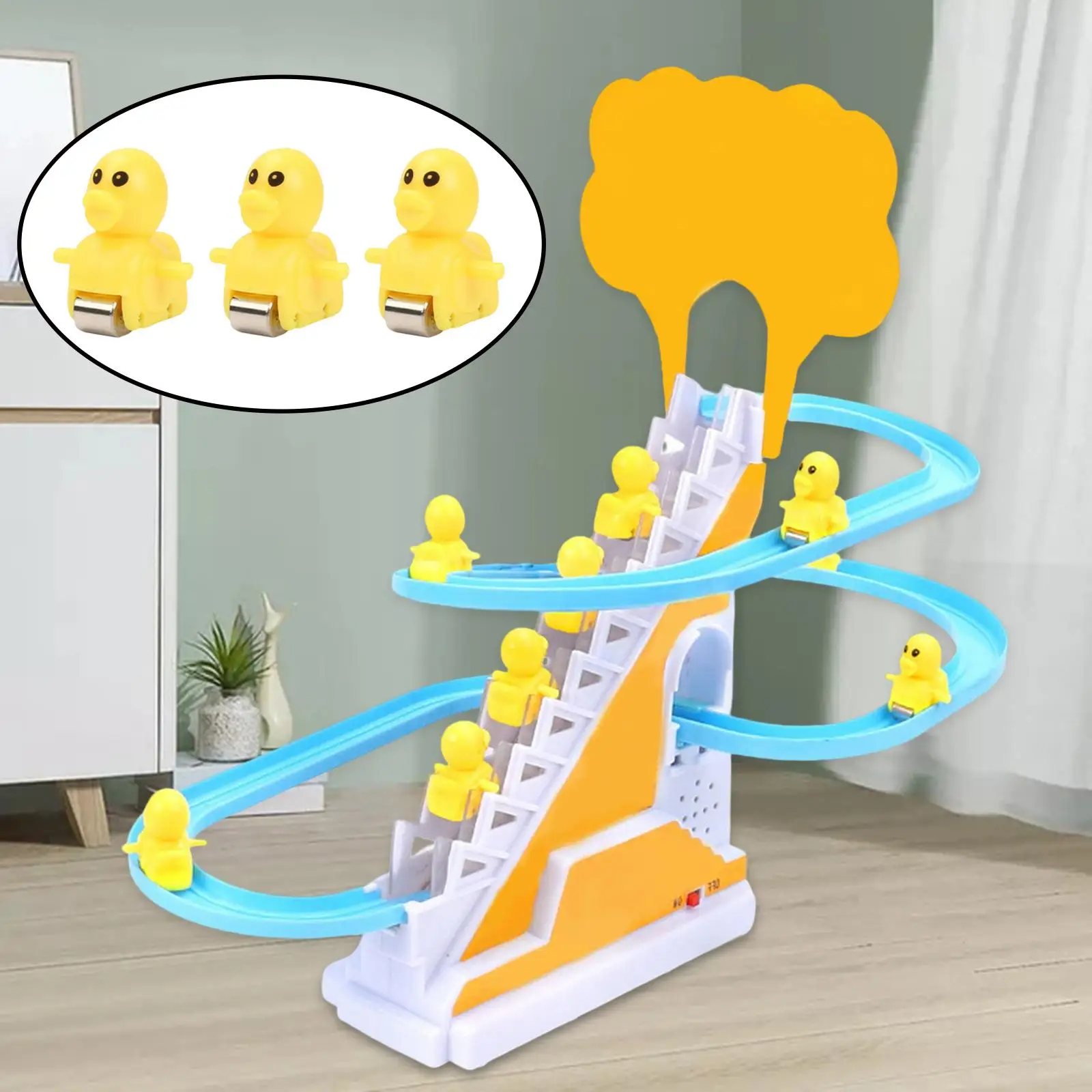 Small Pig Climbing Stairs Toy Playful Roller Coaster  Toys