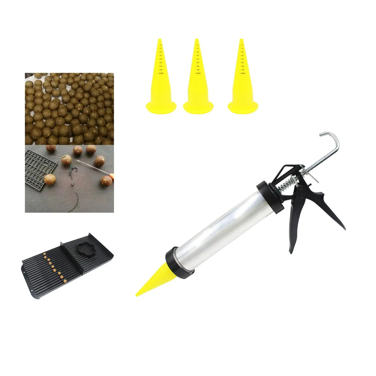 Bait Table with 3 Spare Nozzles Floating Corn Tackle Bait Boilie Tube