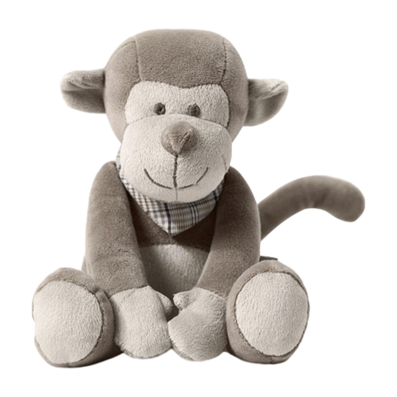 Monkey Plush Toy Cute Plush Animal Figures Valentine's Day Gifts Plush Monkey Stuffed Toy for Home Kids Room Couch Ornament