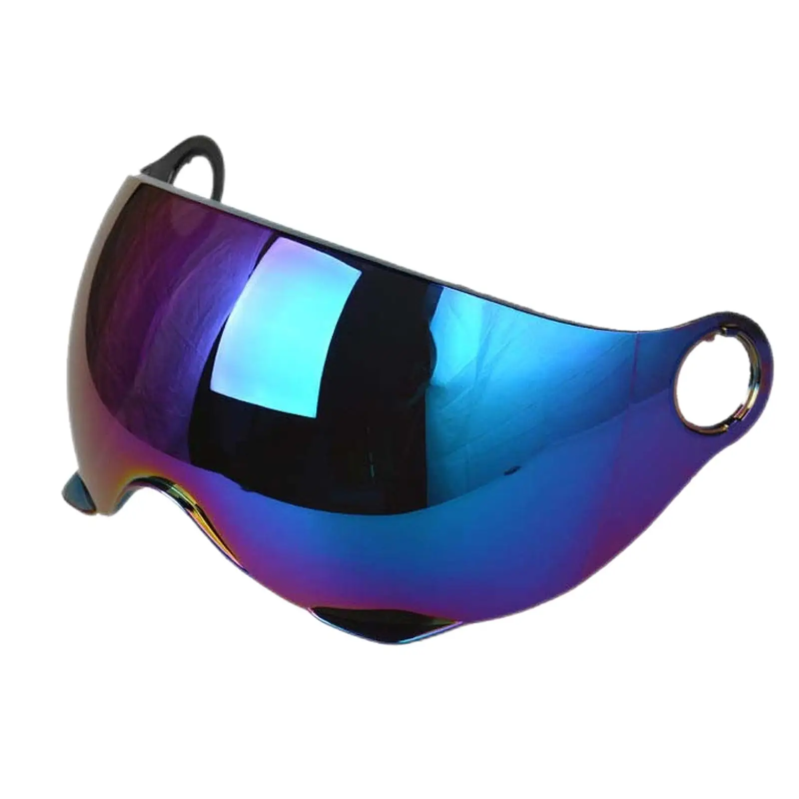  Visor Lens, Motorcycle Replace   Windproof Colorful Retro Wind,  Snap Open .